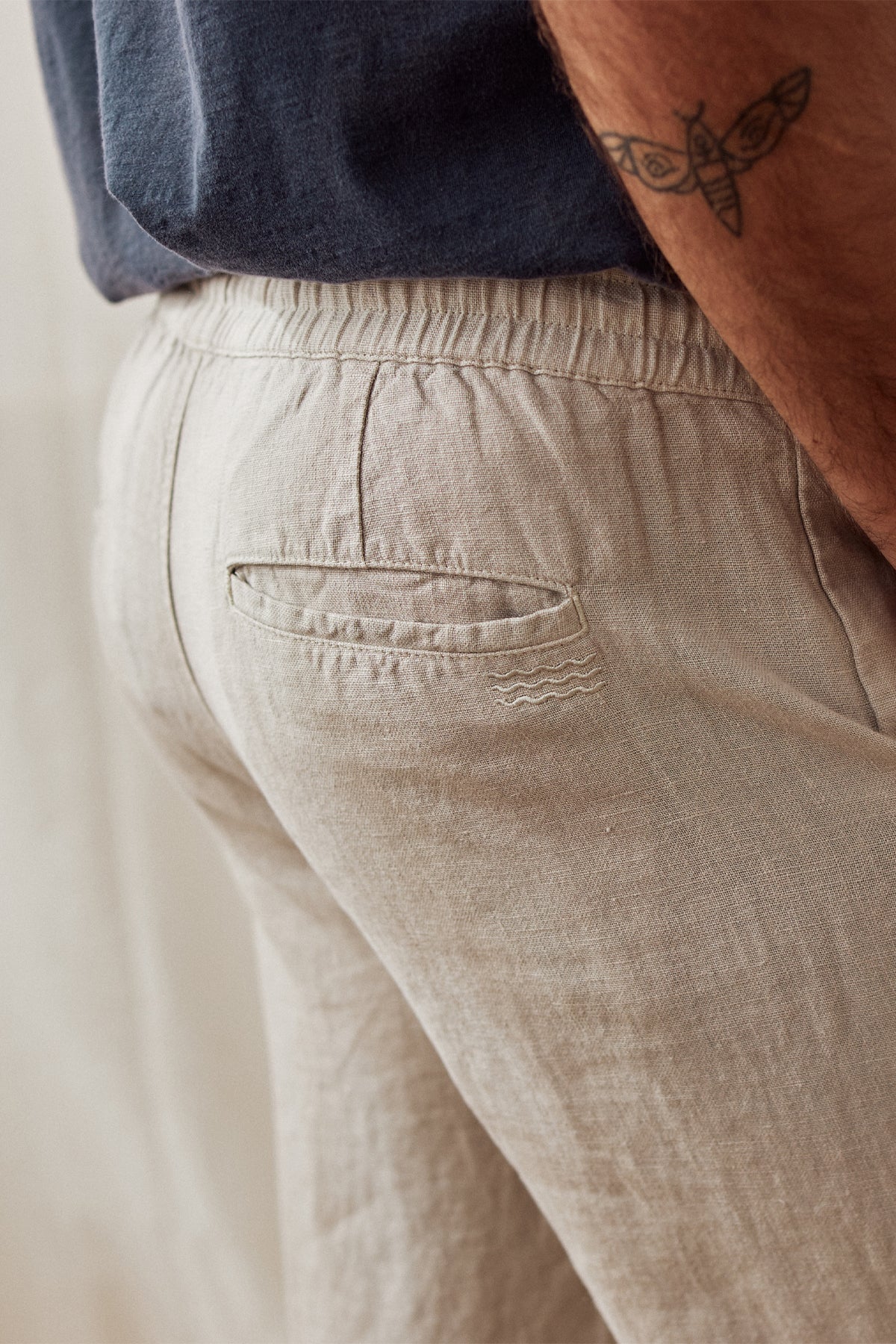 linen sustainable men pants