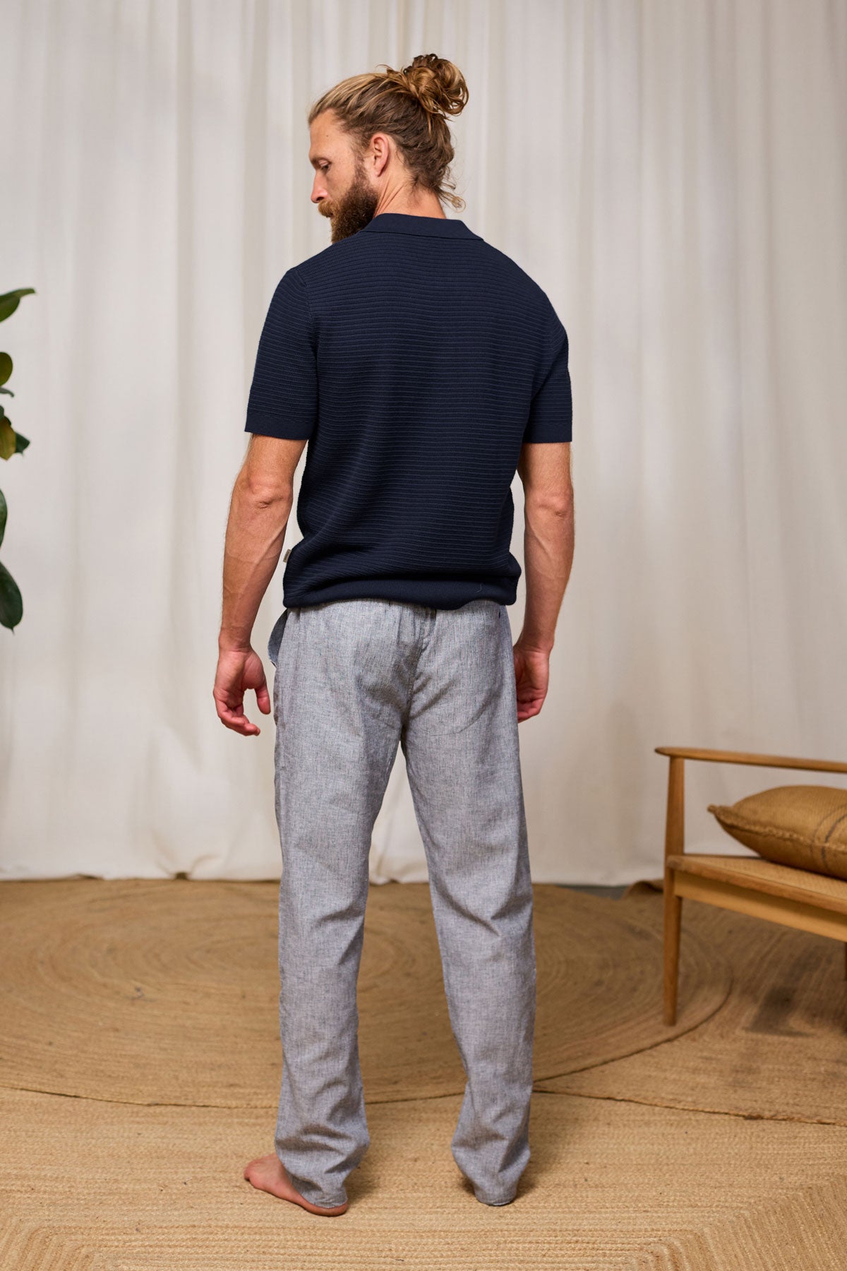 blue sustainable t-shirt