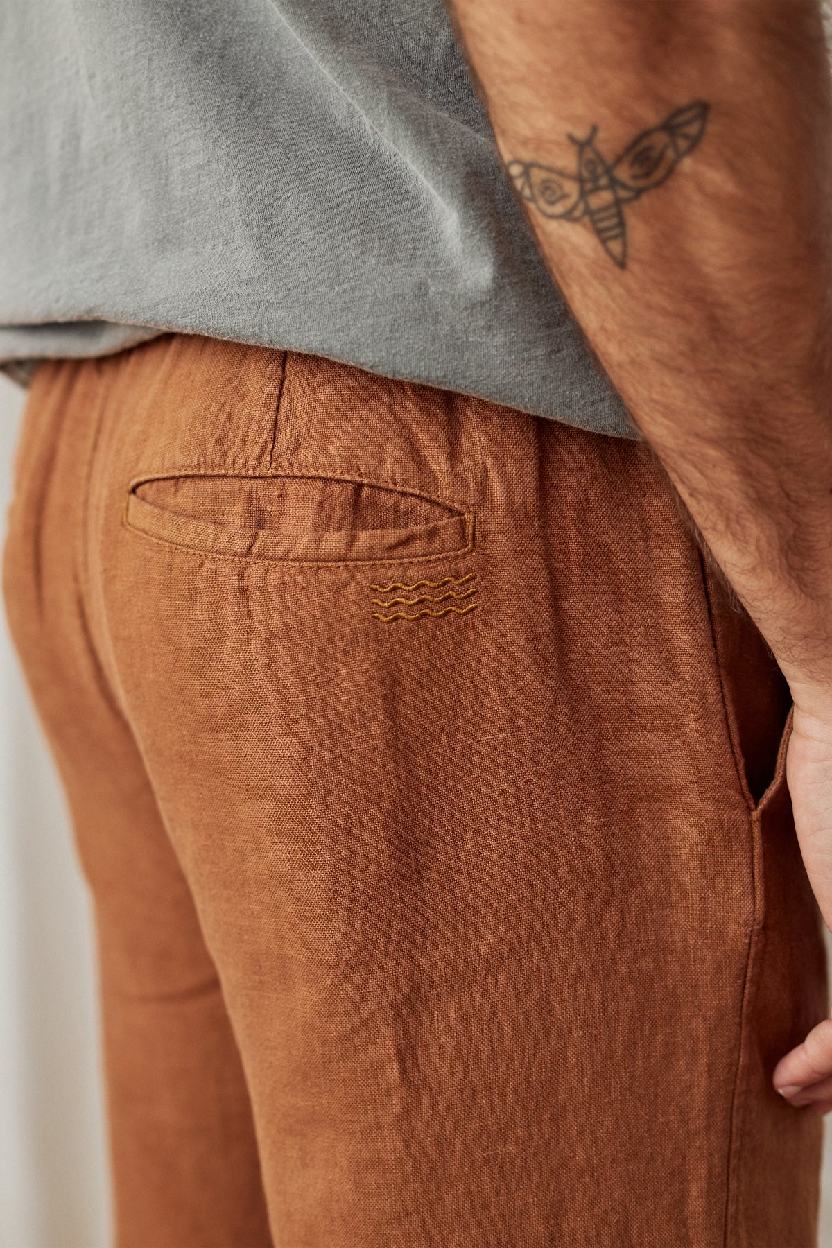 sustainable brown trousers