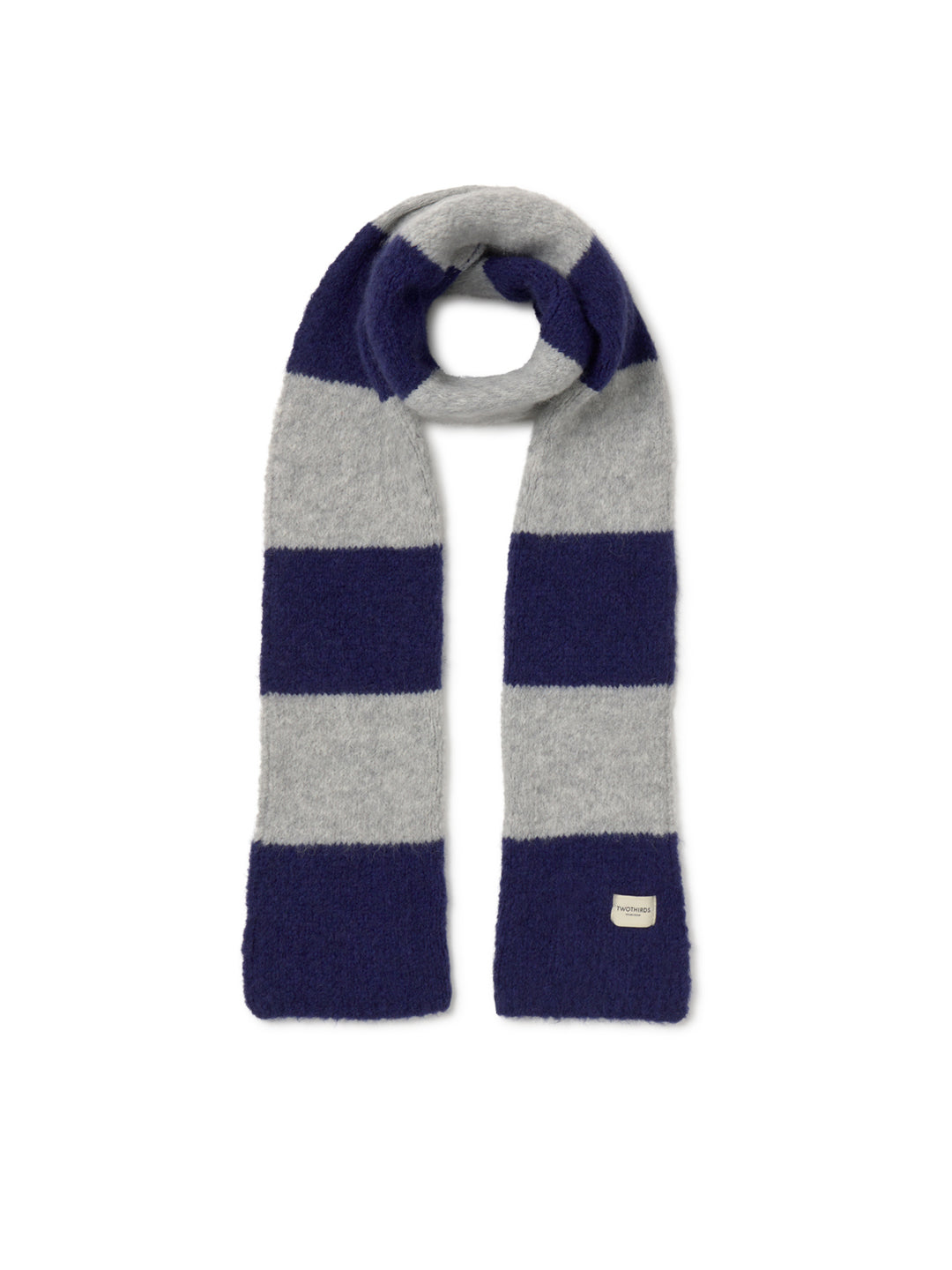 Bicolour Scarf - Dark Navy Stripes