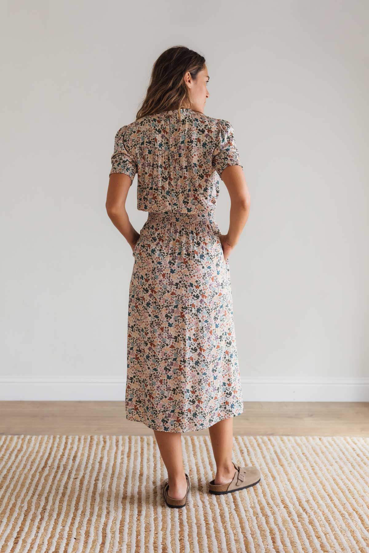 Women’s sustainable patterned dress