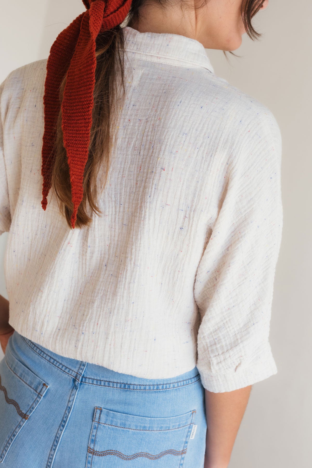 Eco-friendly women’s cream top