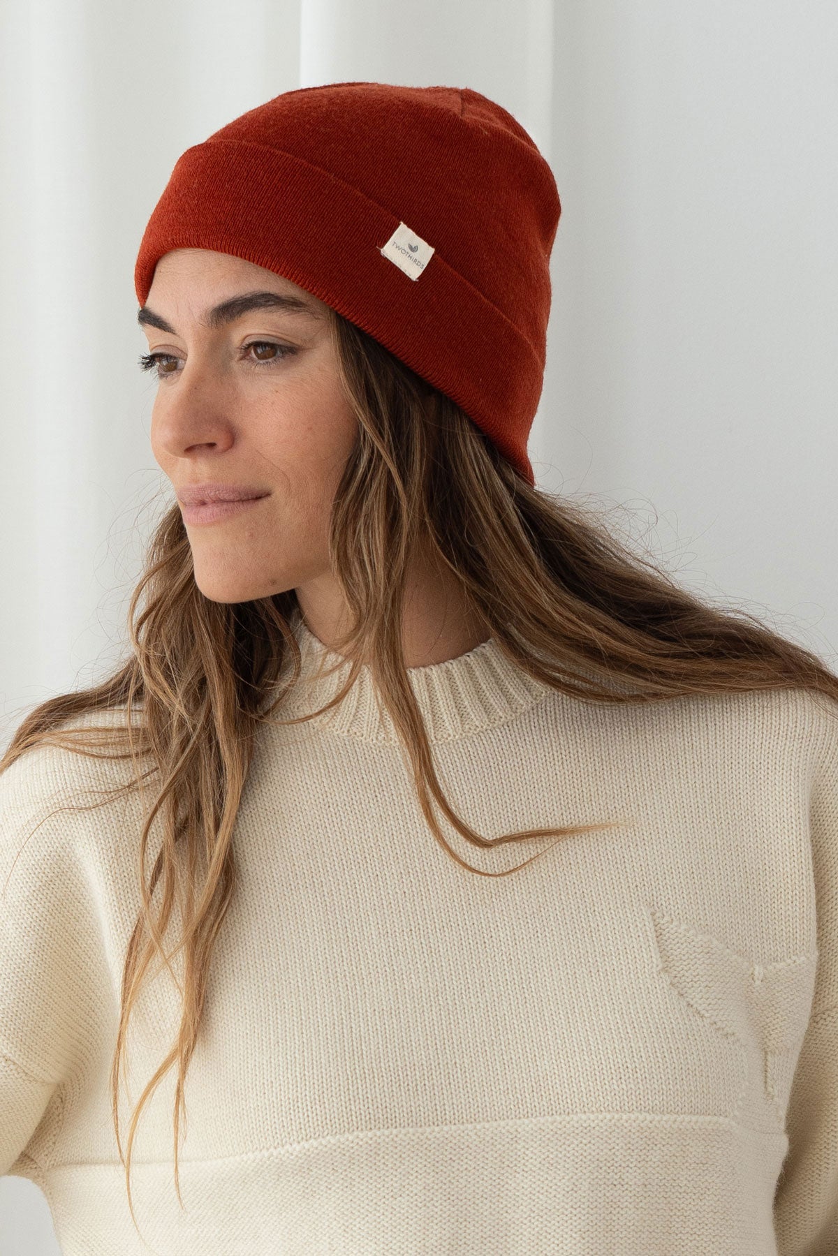 Merino Beanie - Orange