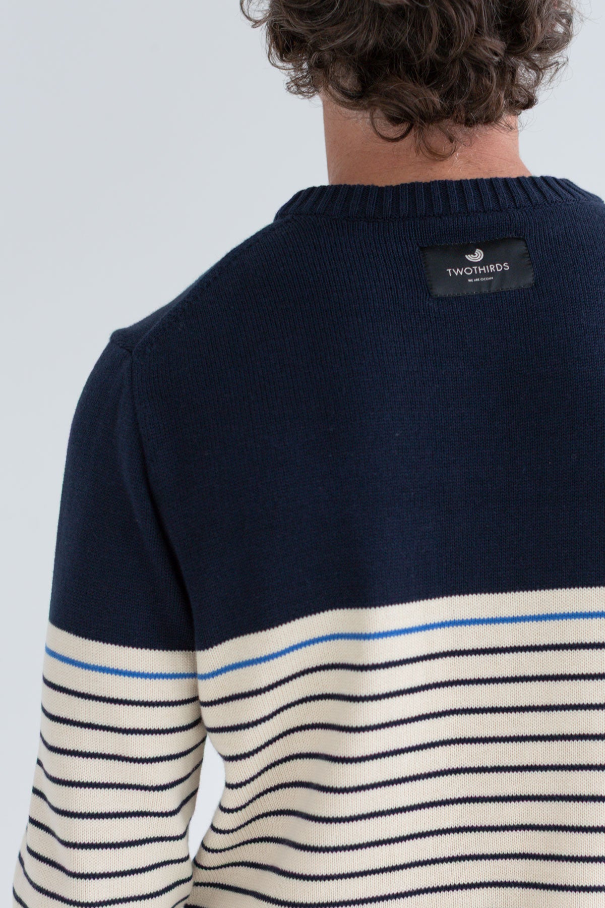 Ramla - Natural & Navy Stripes