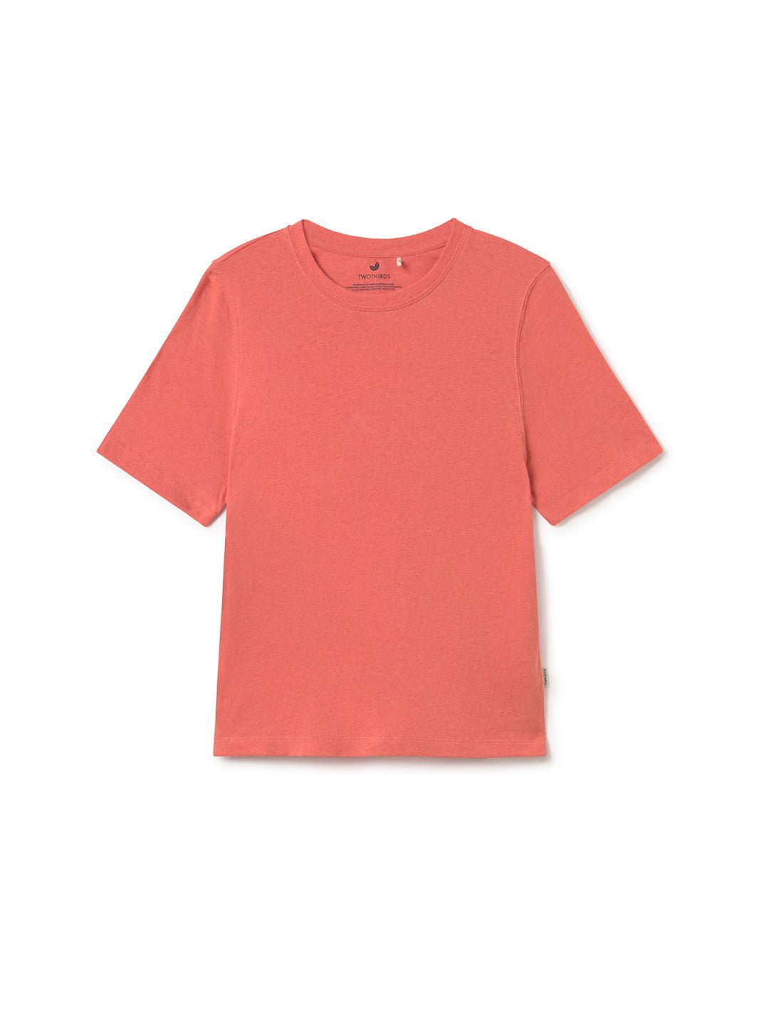 Pink roundneck top women front