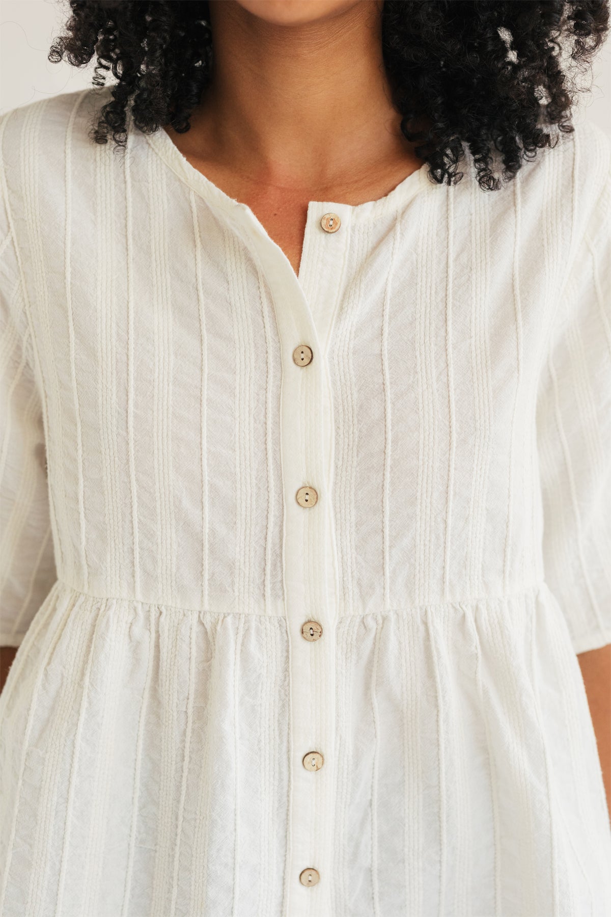 sustainable two-tier shirt for woman
