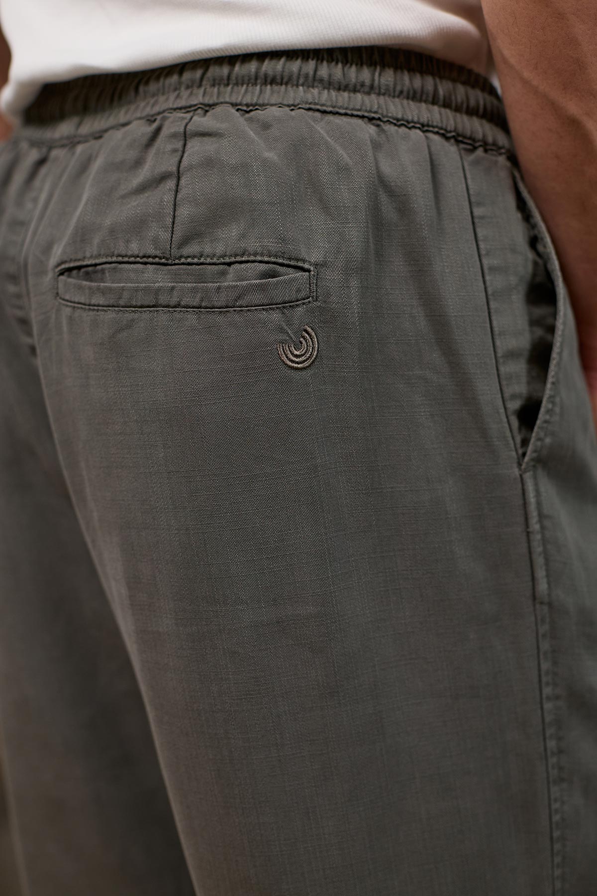 gunmetal summer trousers with pockets