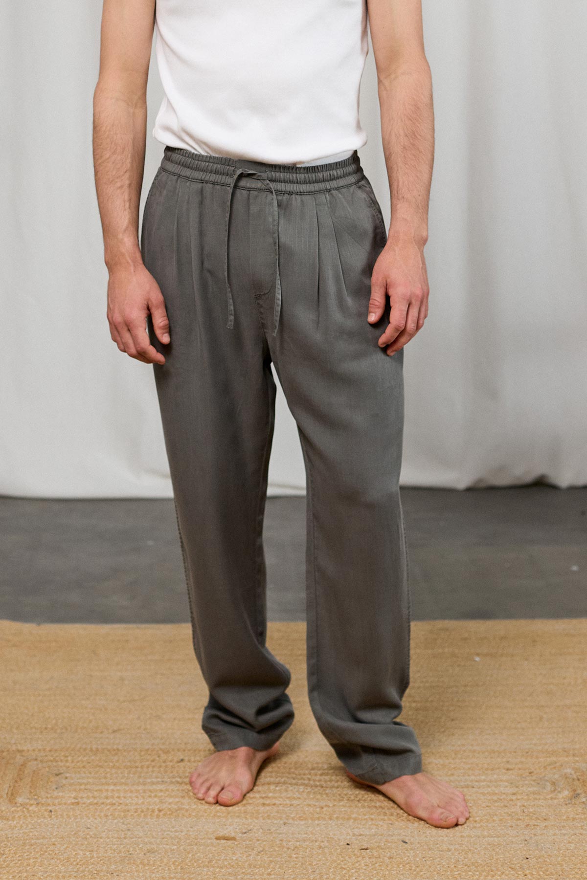 TENCEL™ Lyocell straight-leg trousers