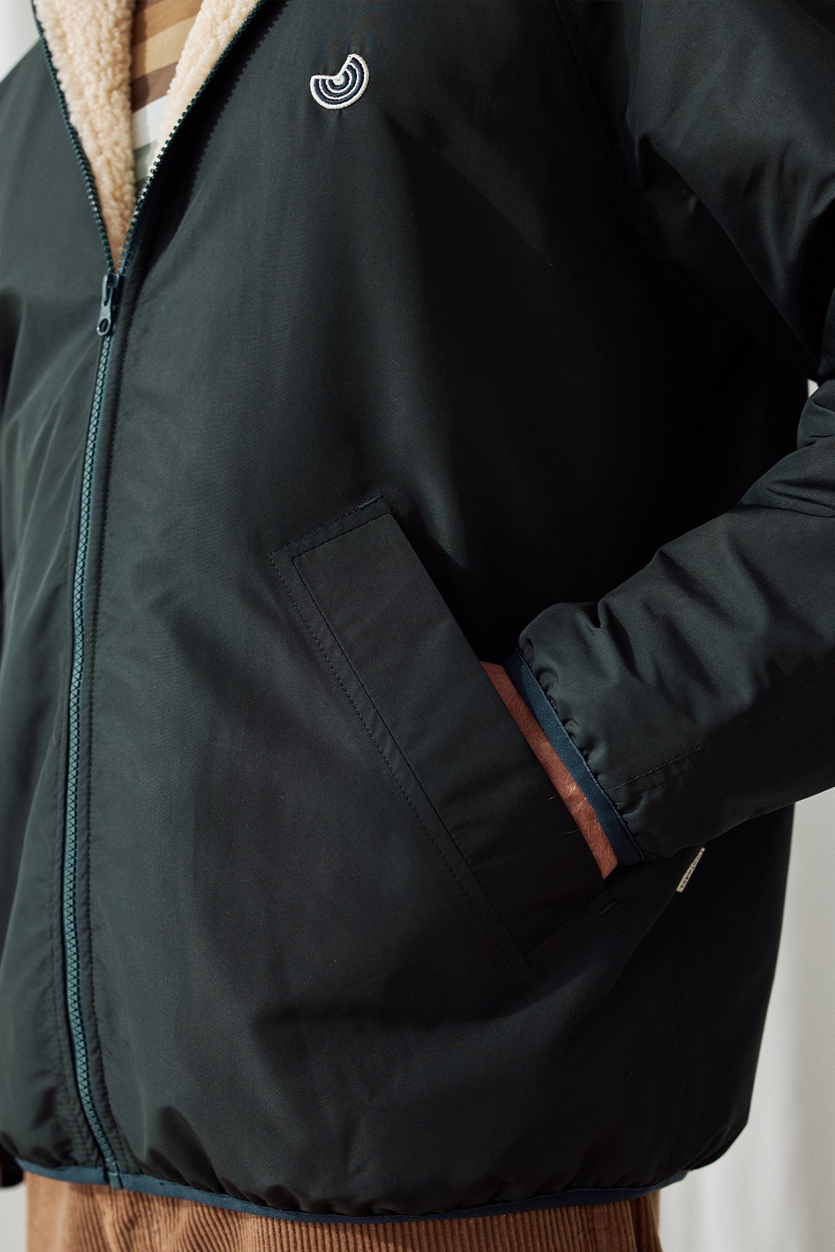 Warm recycled polyester men’s jacket