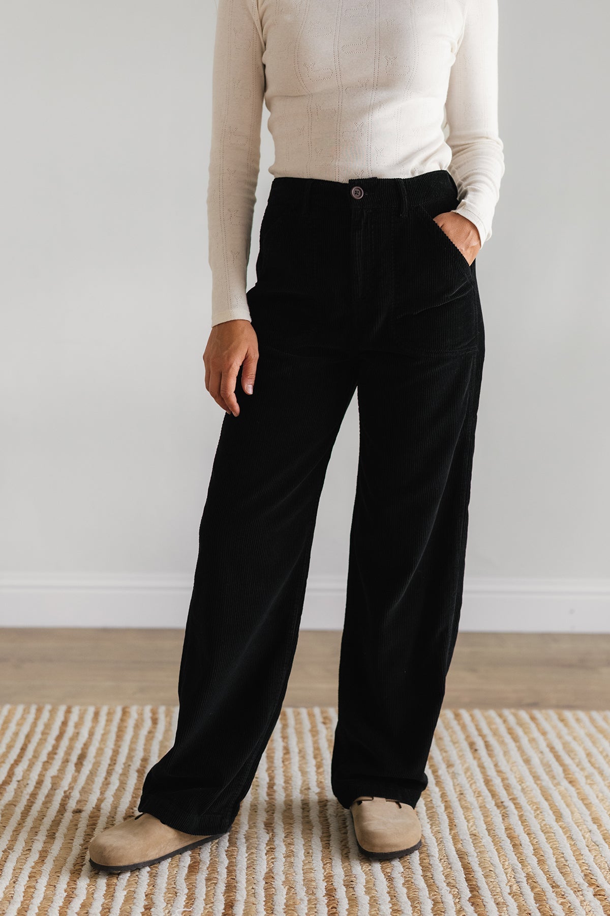 meta-preview, Relaxed-fit vegan corduroy trousers