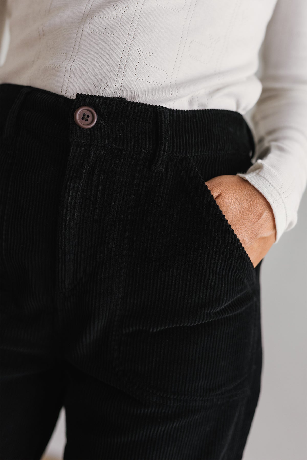 Organic cotton corduroy women’s pants