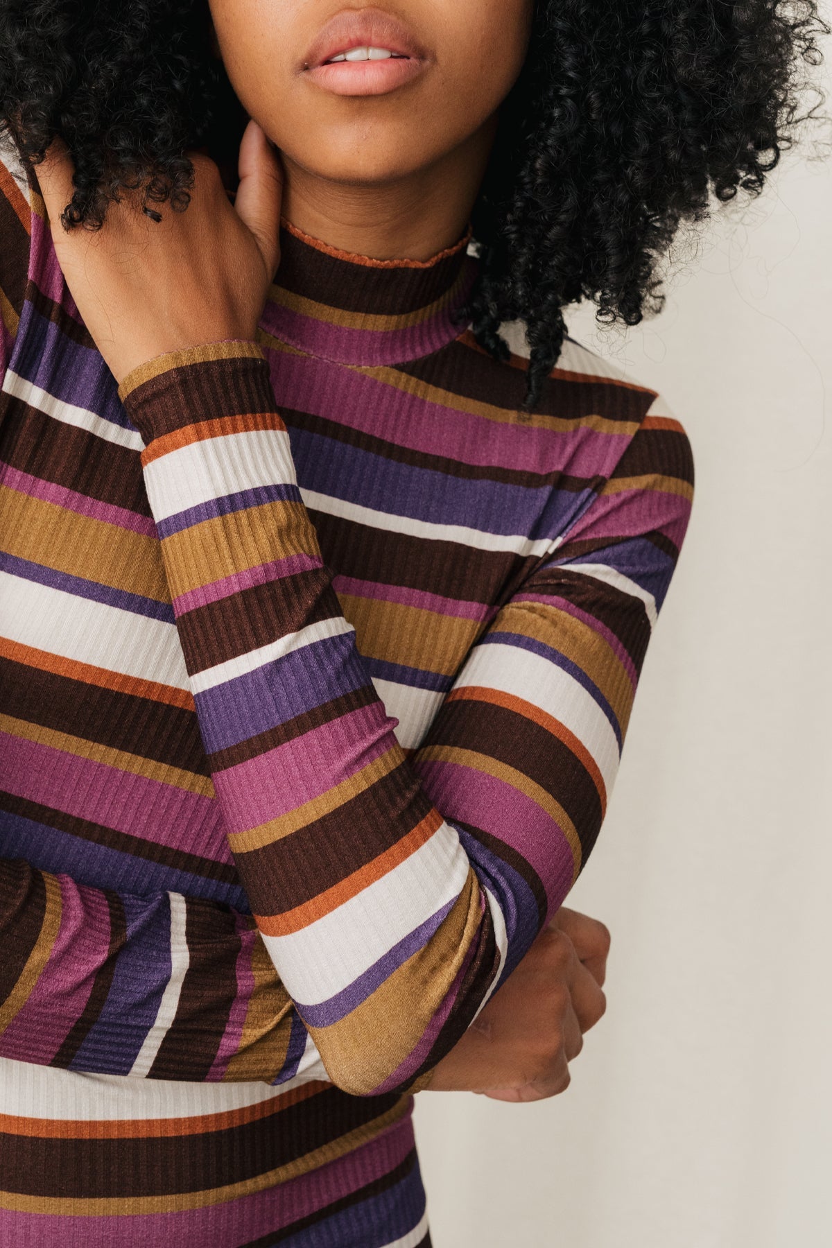 meta-hover, soft vertical rib dress.