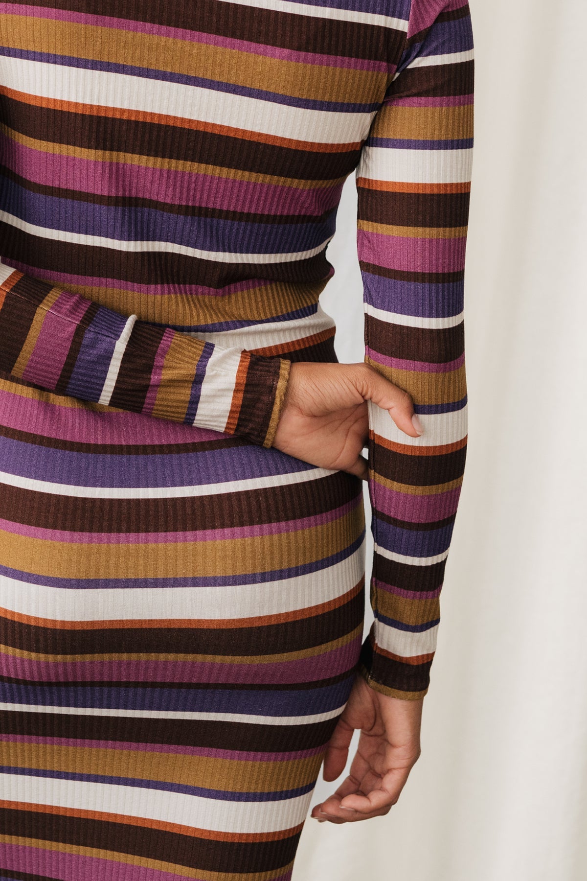 eco-responsible viscose stripped dress