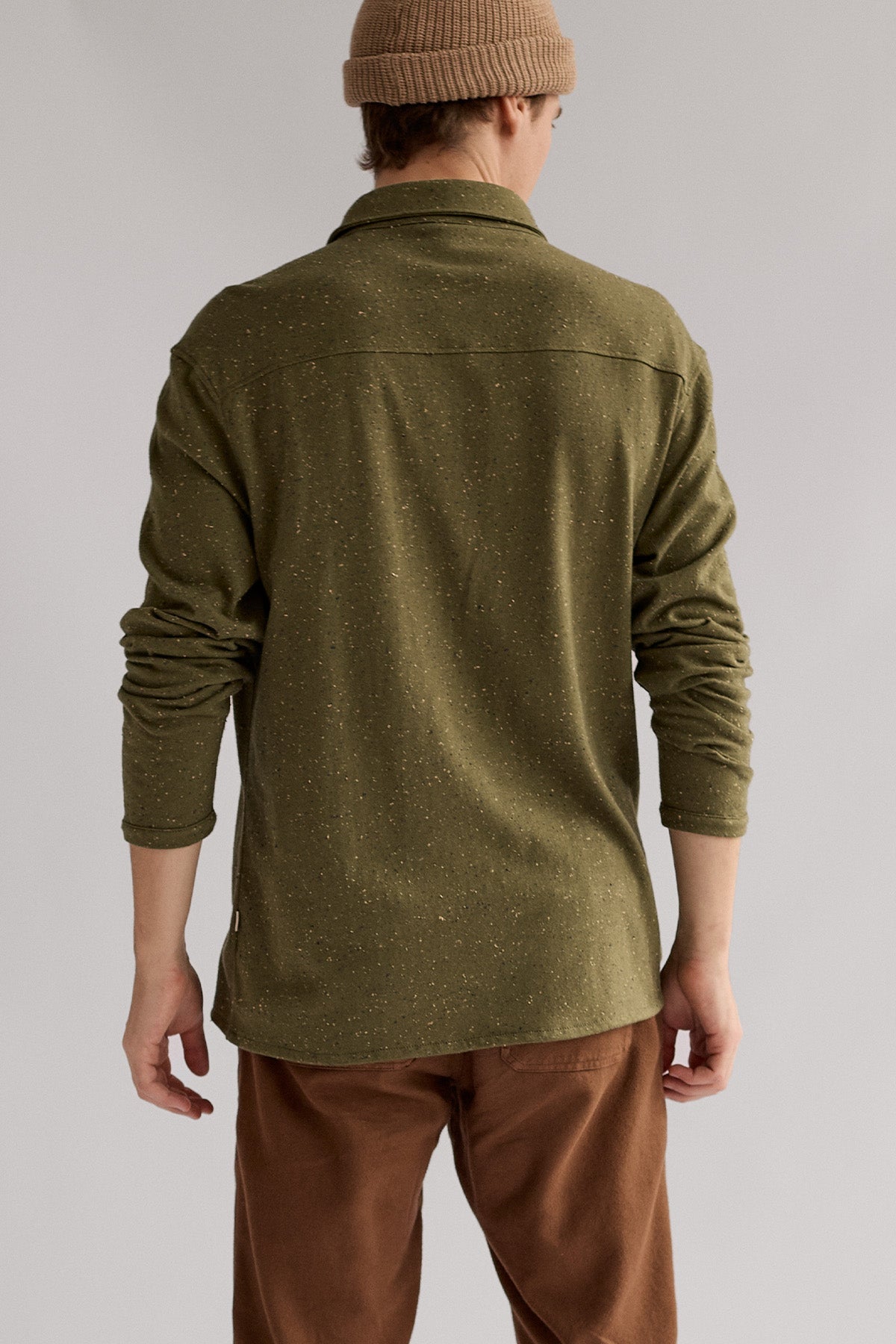 warm regular fit organic cotton shirt