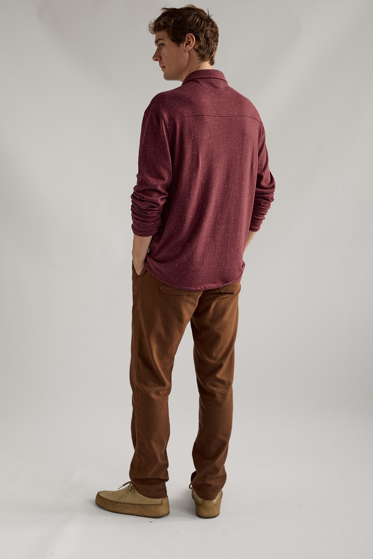 soft warm cotton shirt with neps