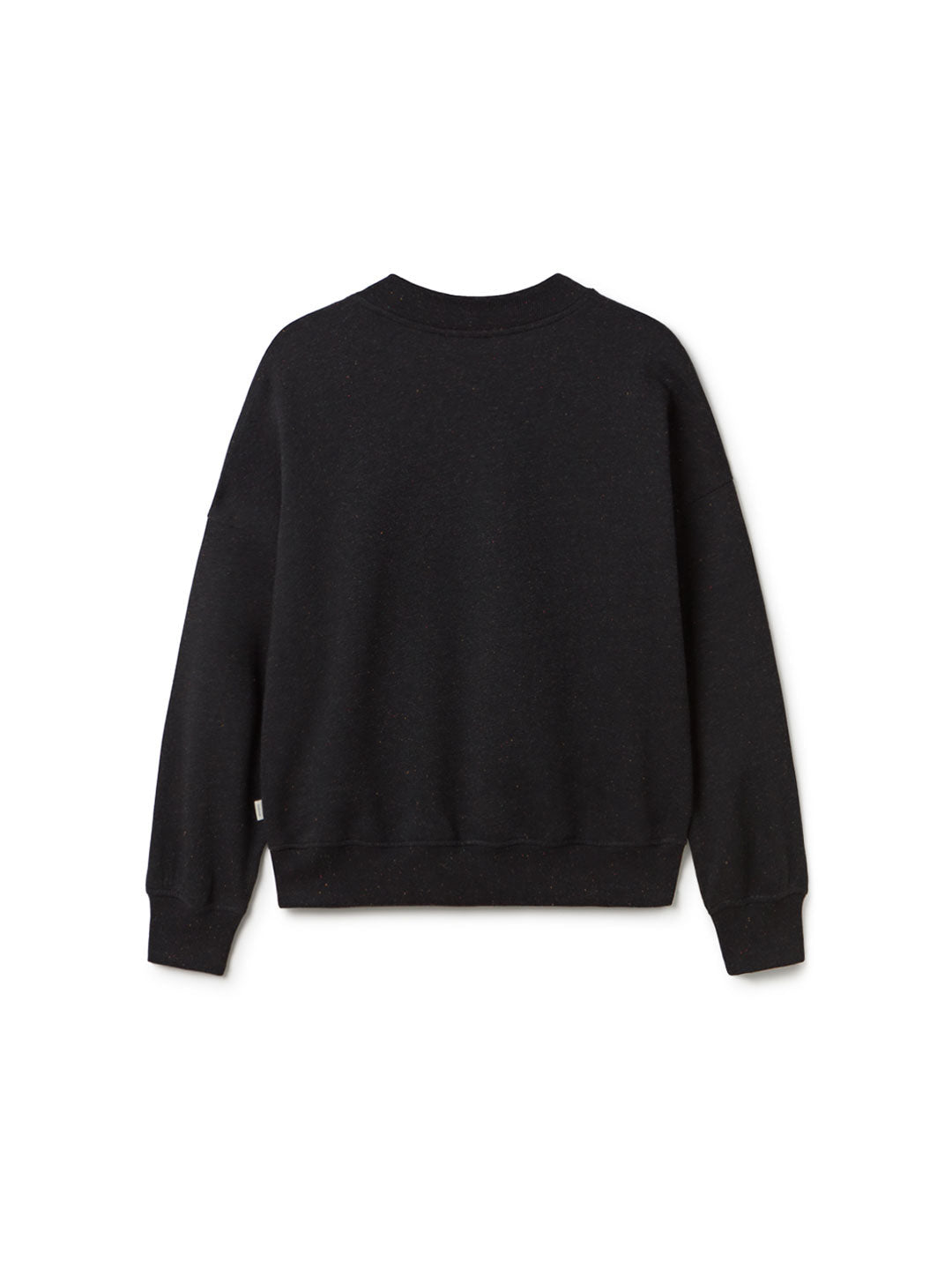 Black multicolor neps sweatshirt women back