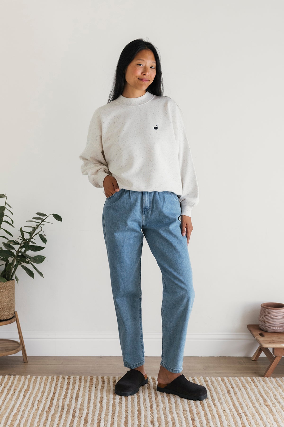 Eco-friendly relaxed fit jumper