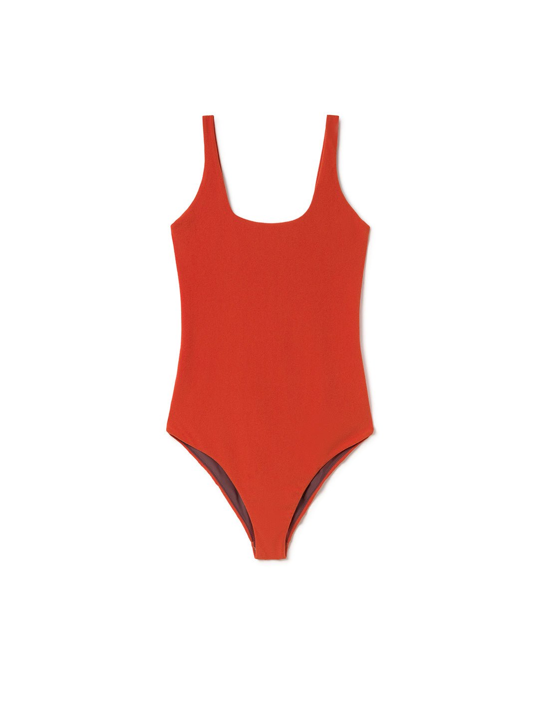 Red swimsuit women front