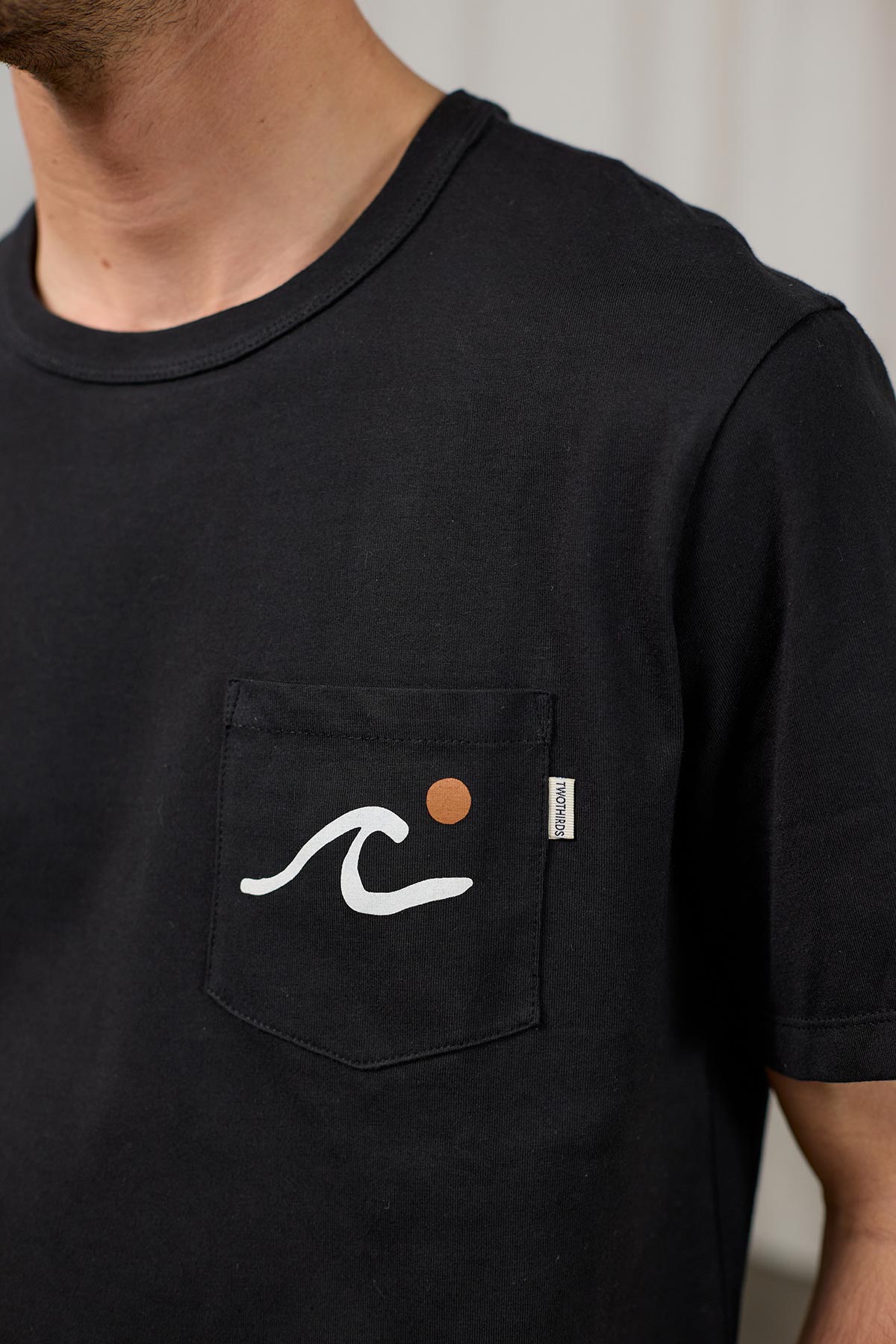 slow fashion wave print tee