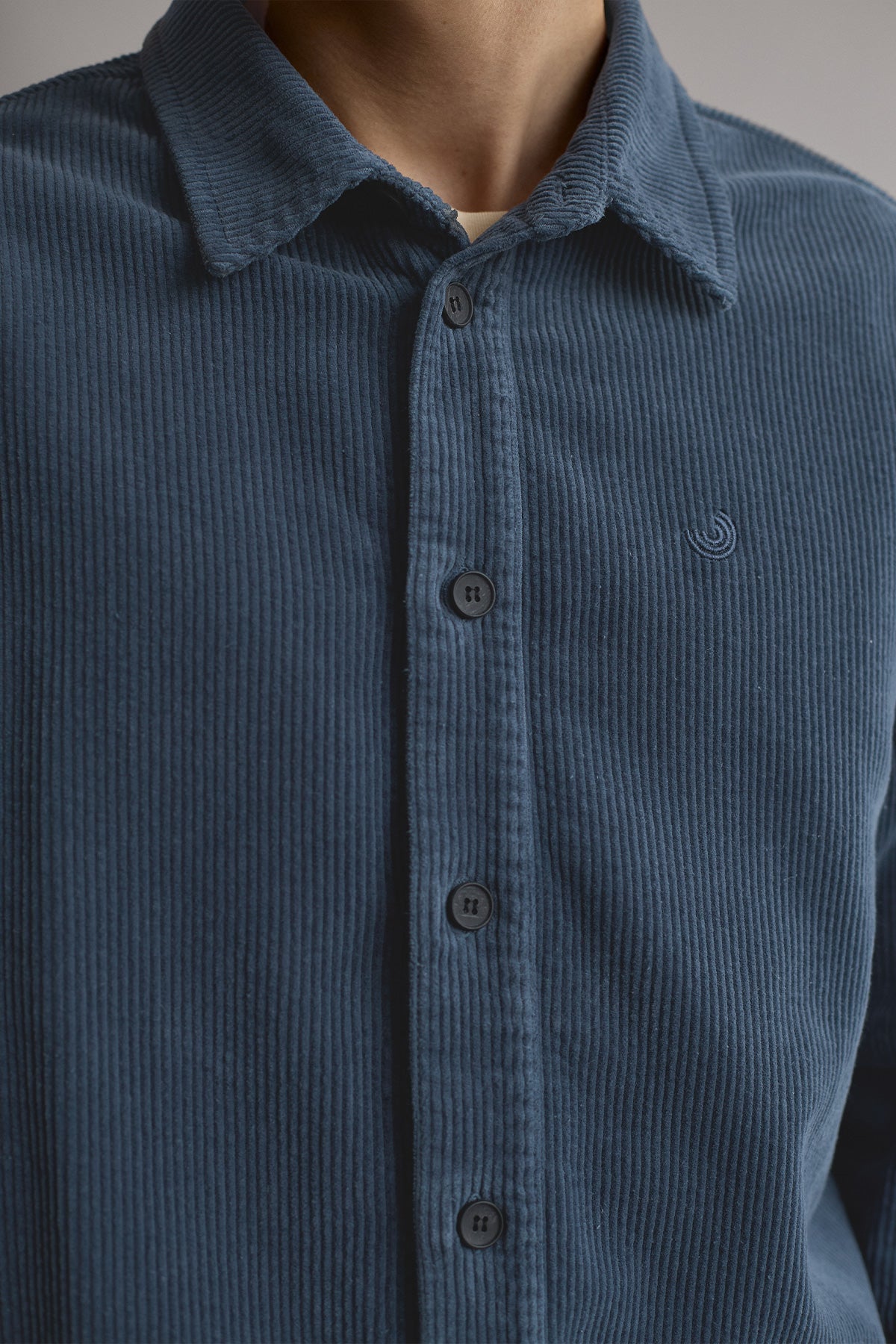 eco-friendly shirt made with durable organic cotton corduroy.