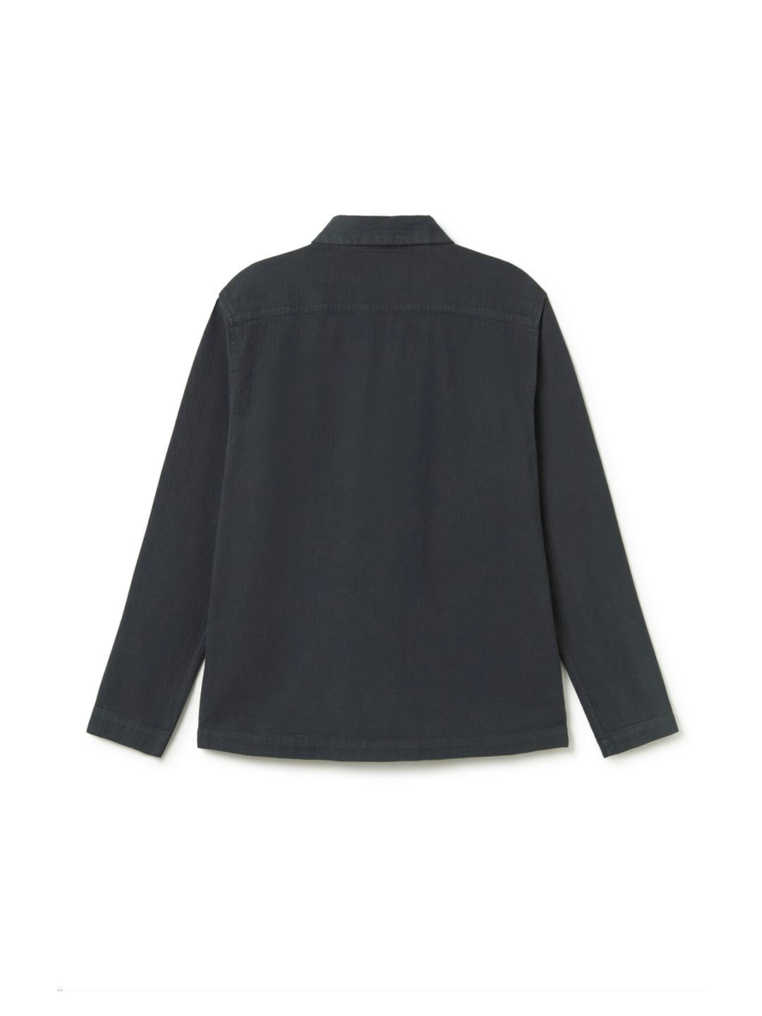 Dark navy organic cotton jacket men back