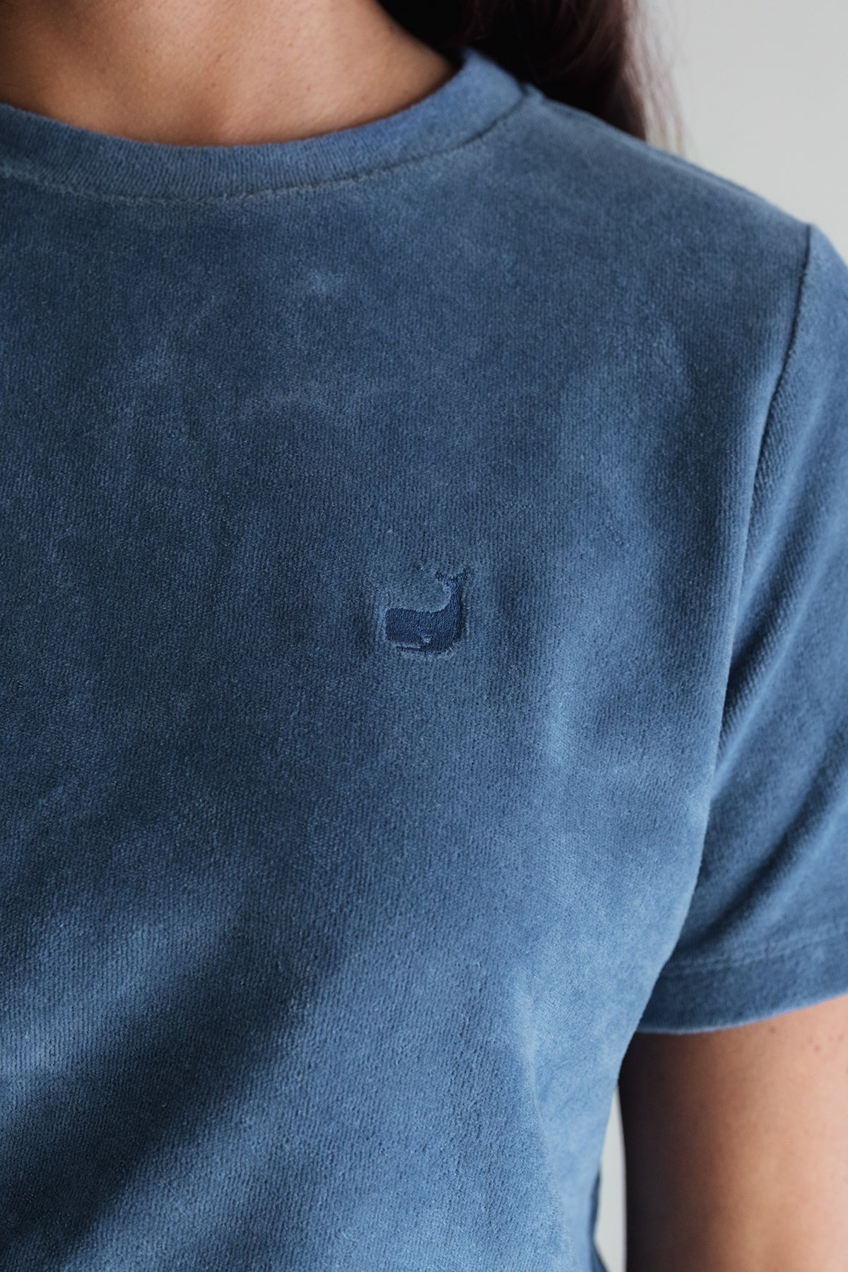 Soft blue sustainable t-shirt