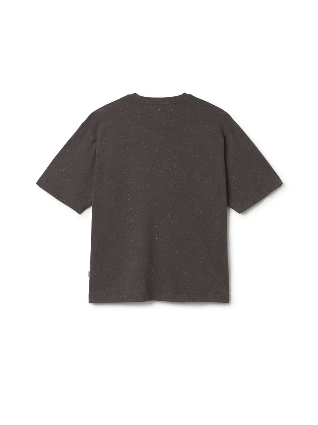 Dark sand neps Roundneck t-shirt men back