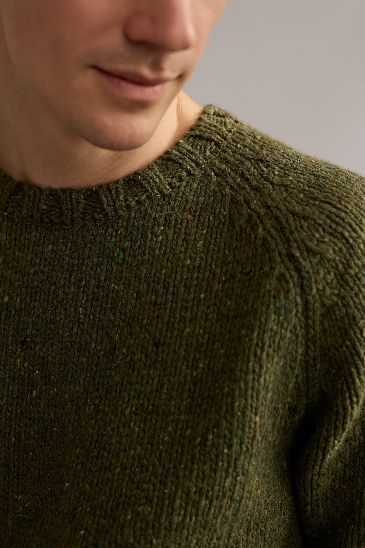 meta-preview, green men knit with colorful neps