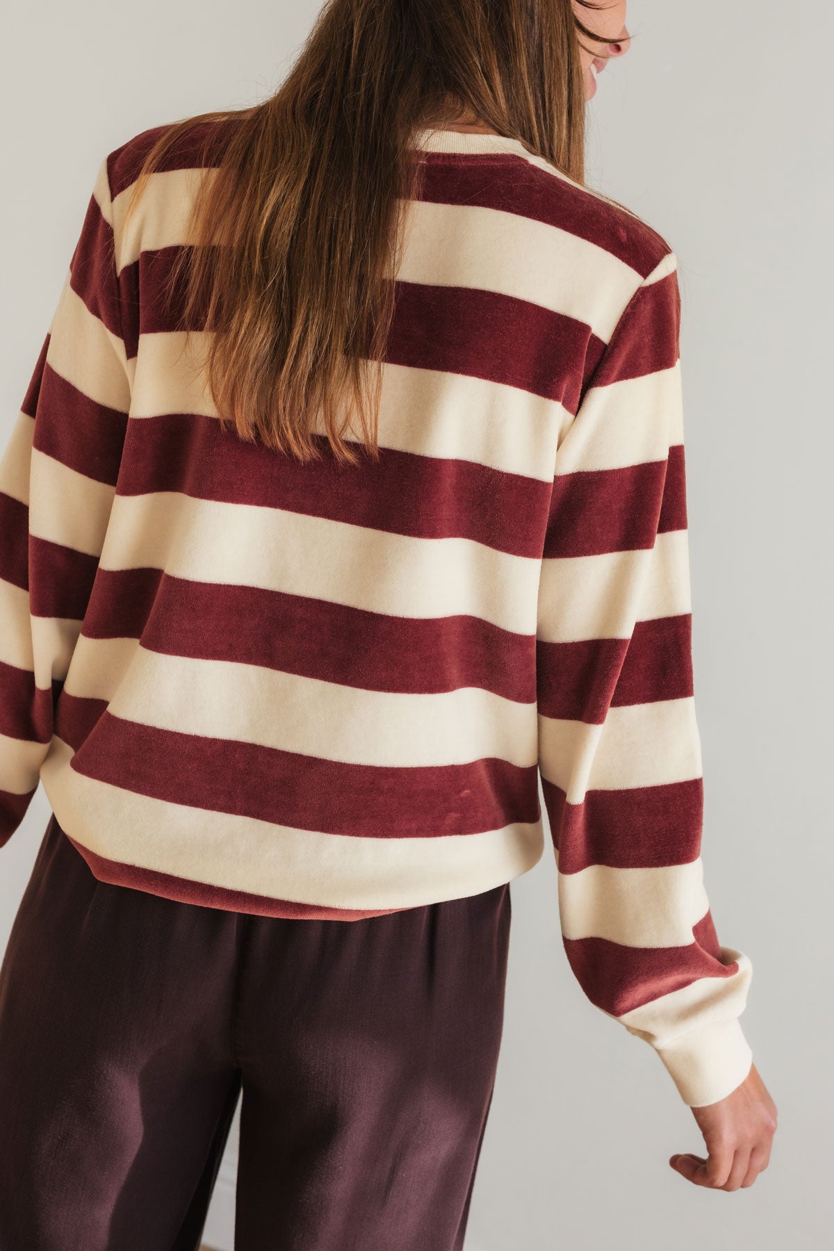 sustainable cotton top in stripes