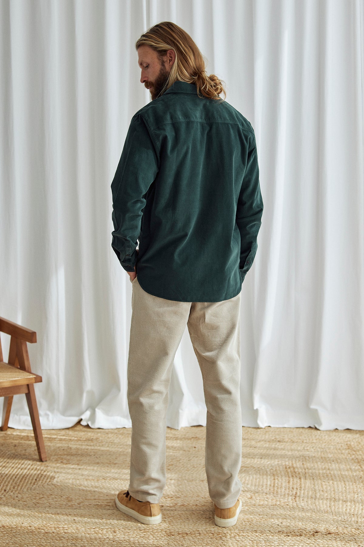 Minimalist sustainable men’s overshirt