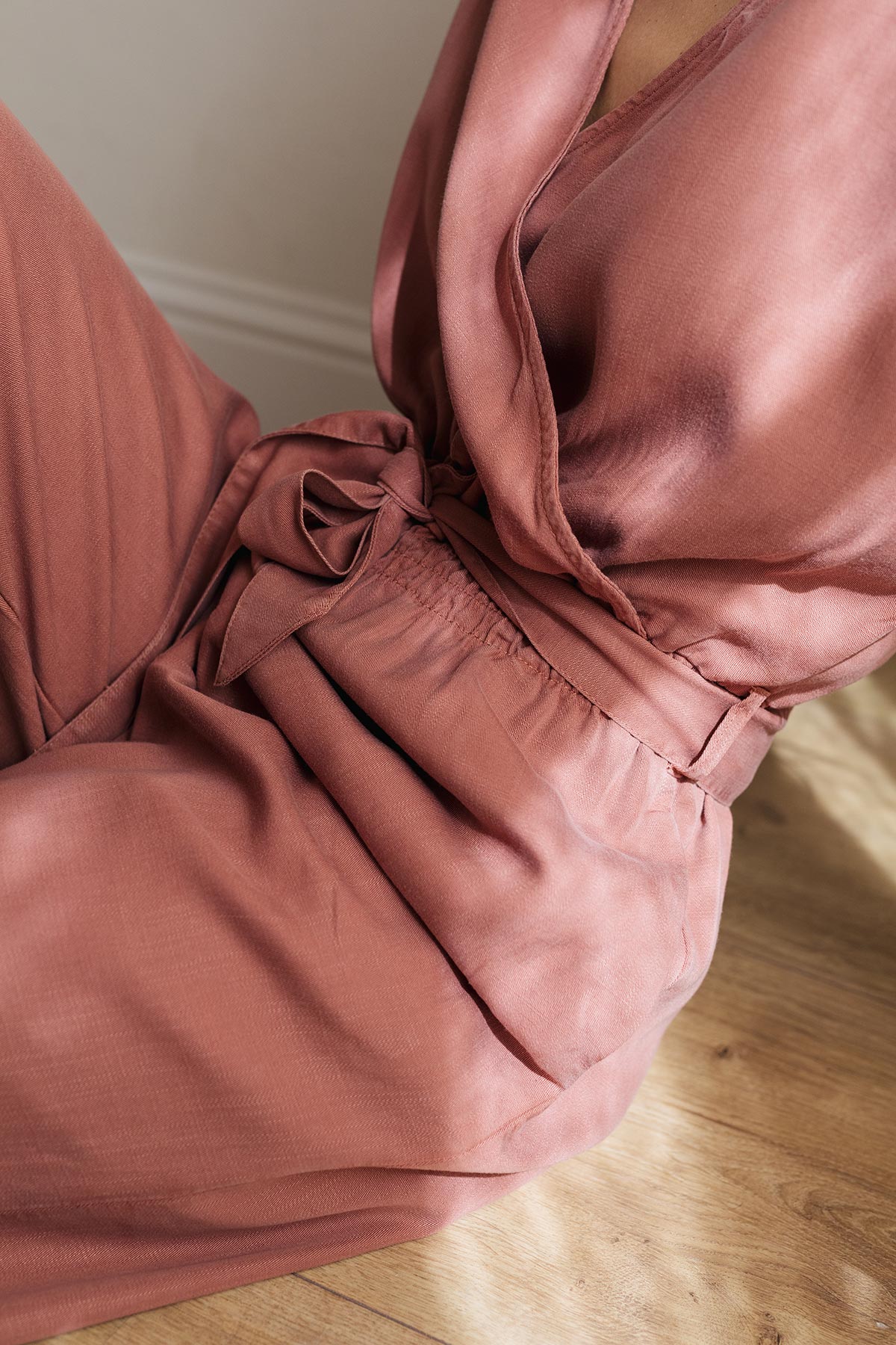 breathable eco-responsible fabric jumpsuit