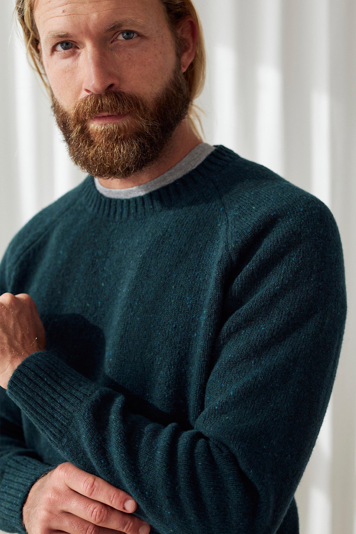Soft wool knit for men