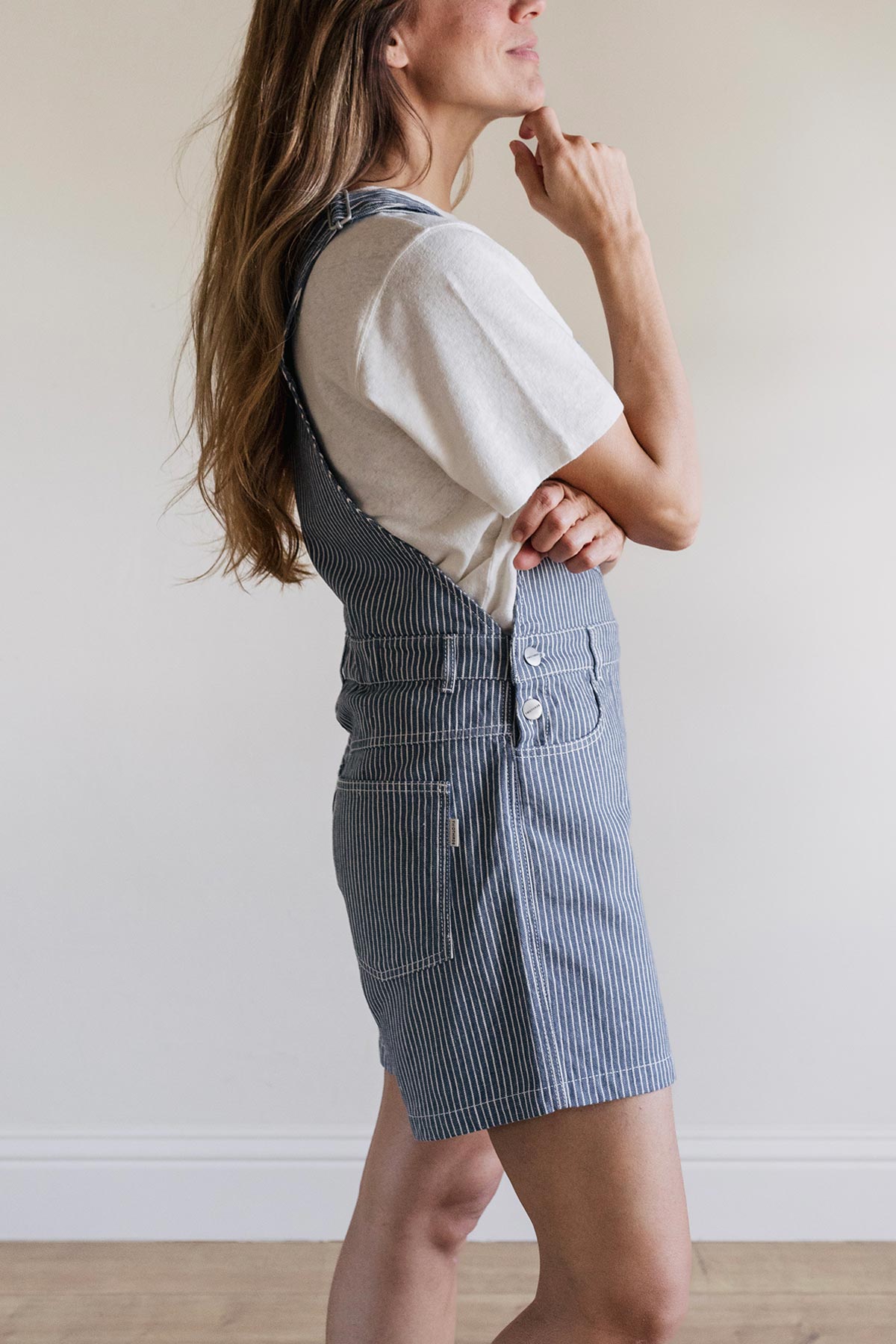 organic cotton short overalls