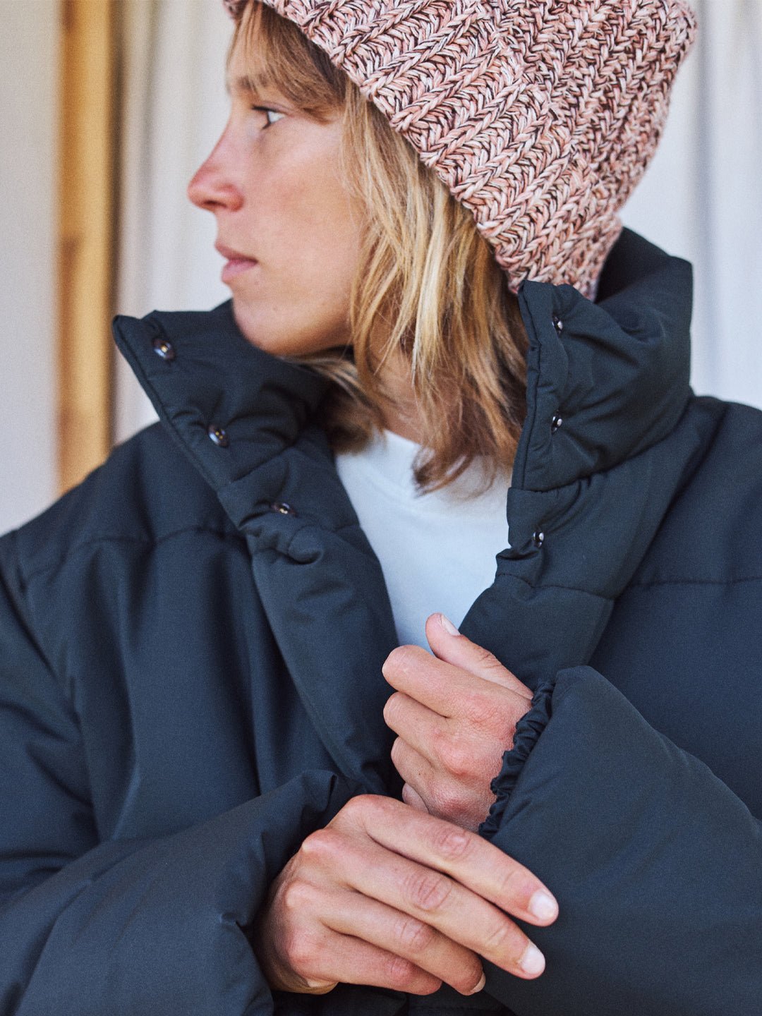Kayangel Beanie - Multicolour Dusty Pink