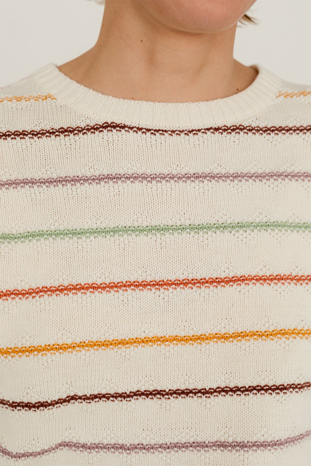 multicoloured stripes knit for women