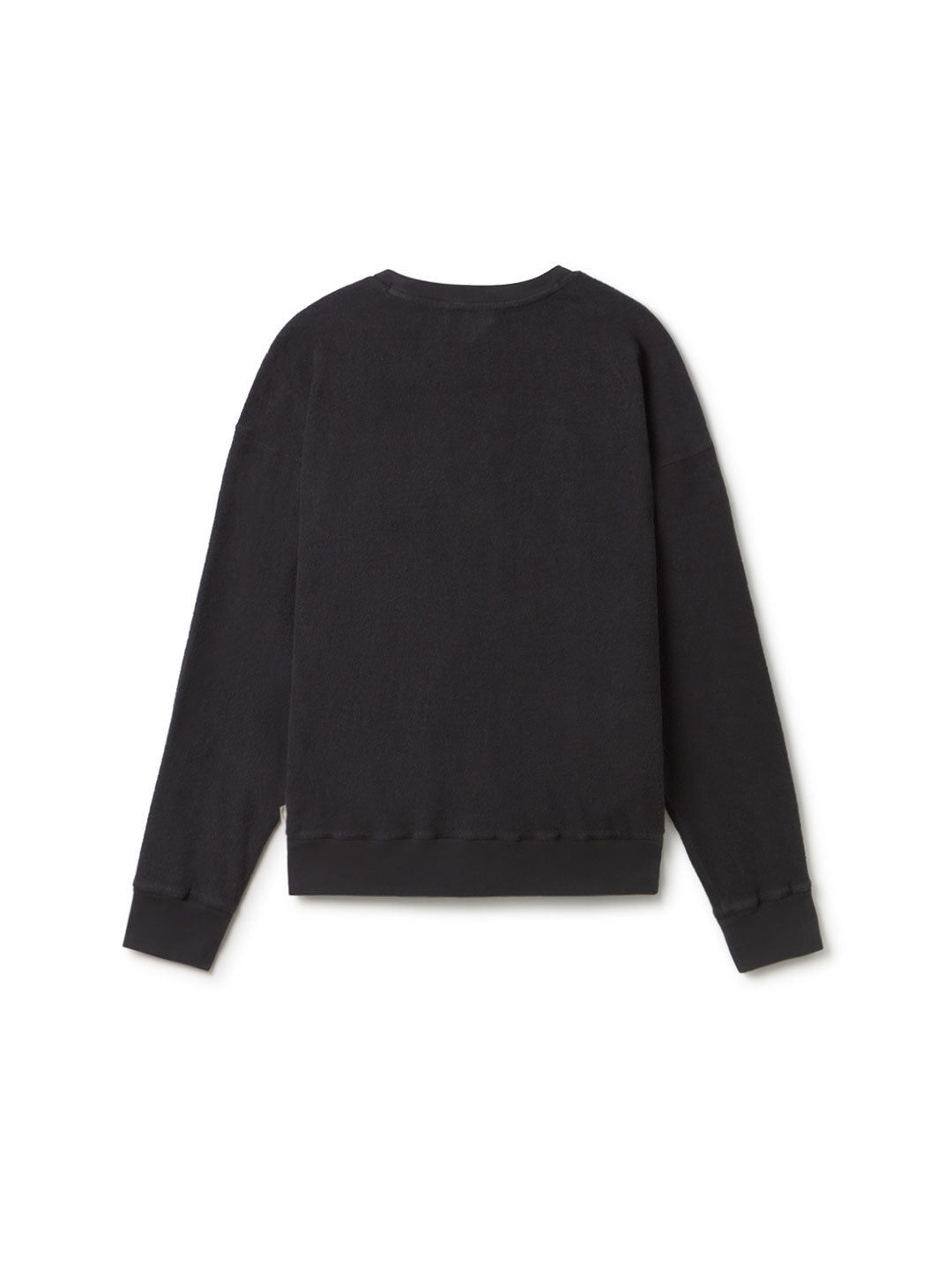 Dark navy Terry towelling sweatshirt men back