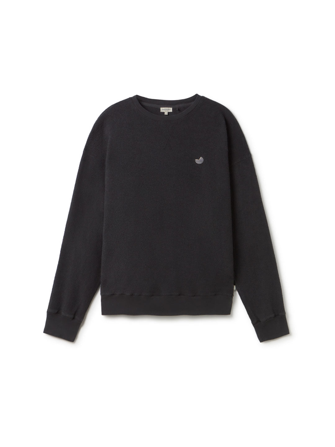 Dark navy Terry towelling sweatshirt men front