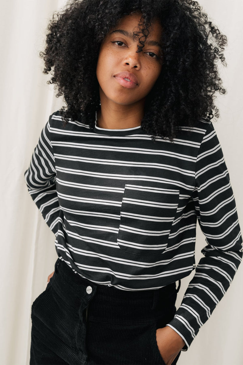 willfully whip shirring stripe 2way tops willfully_official 5/8 