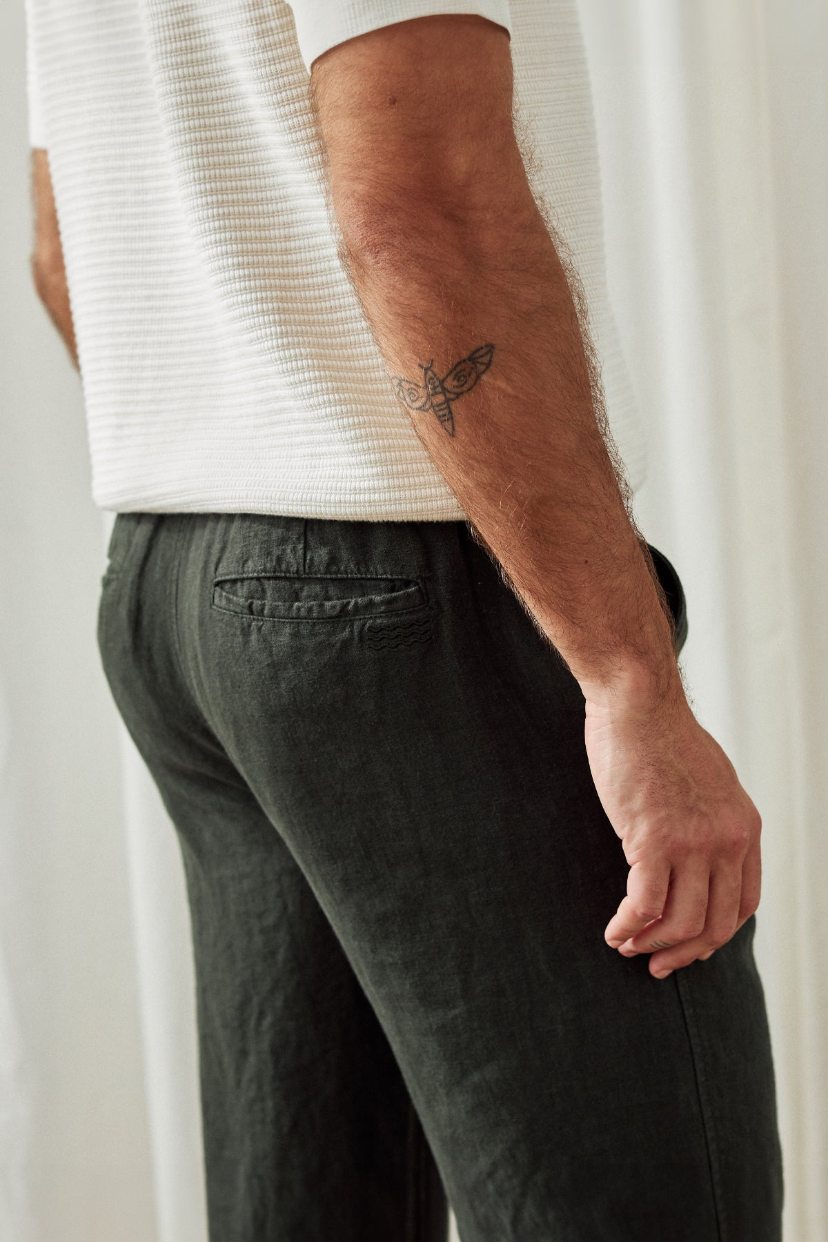 Lightweight linen summer trousers