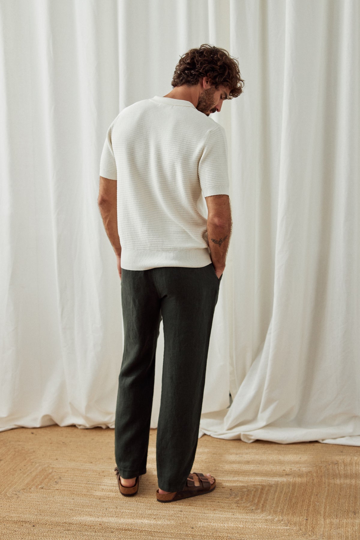 straight leg smart casual pants