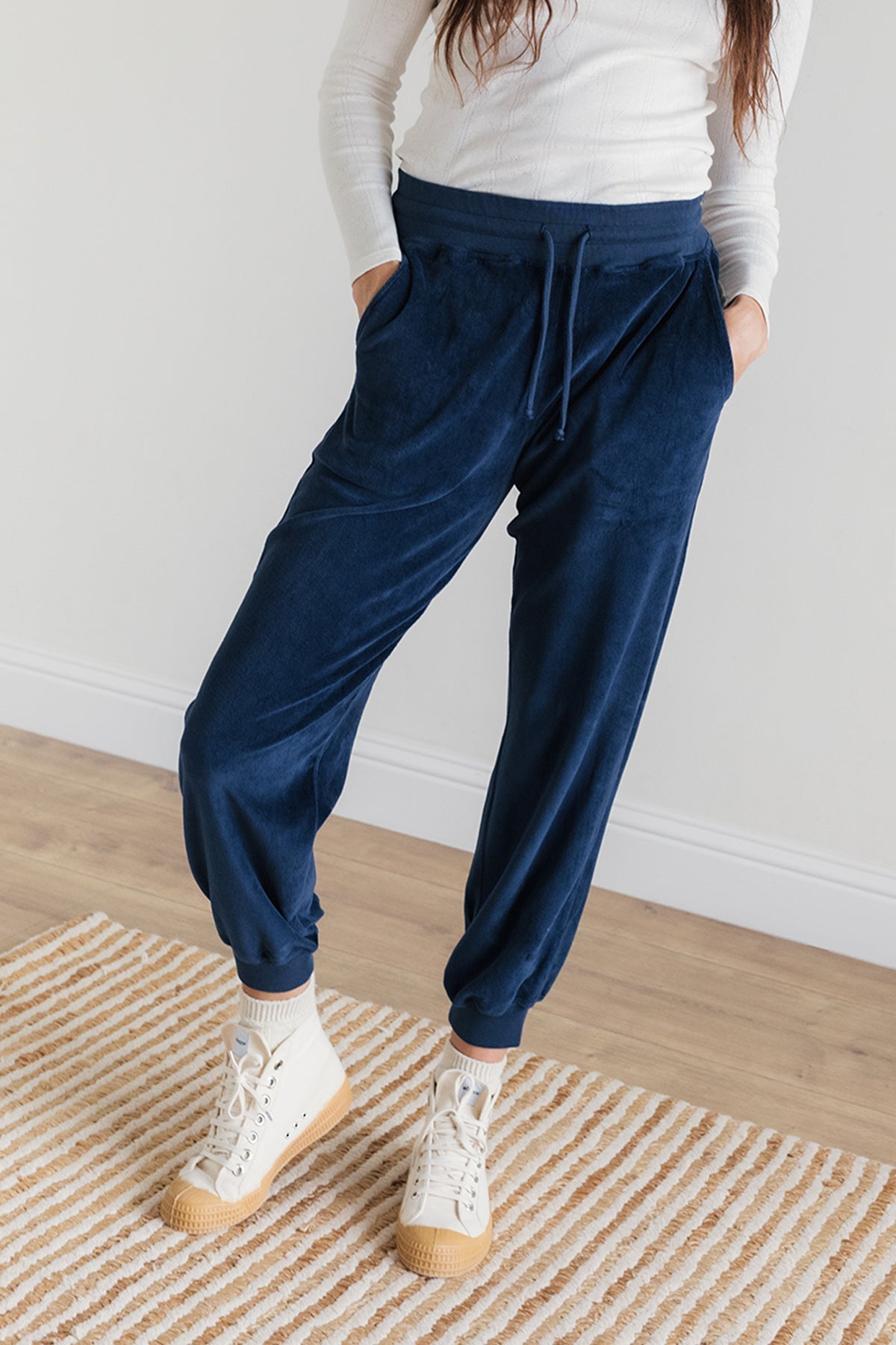 Soft vegan navy joggers