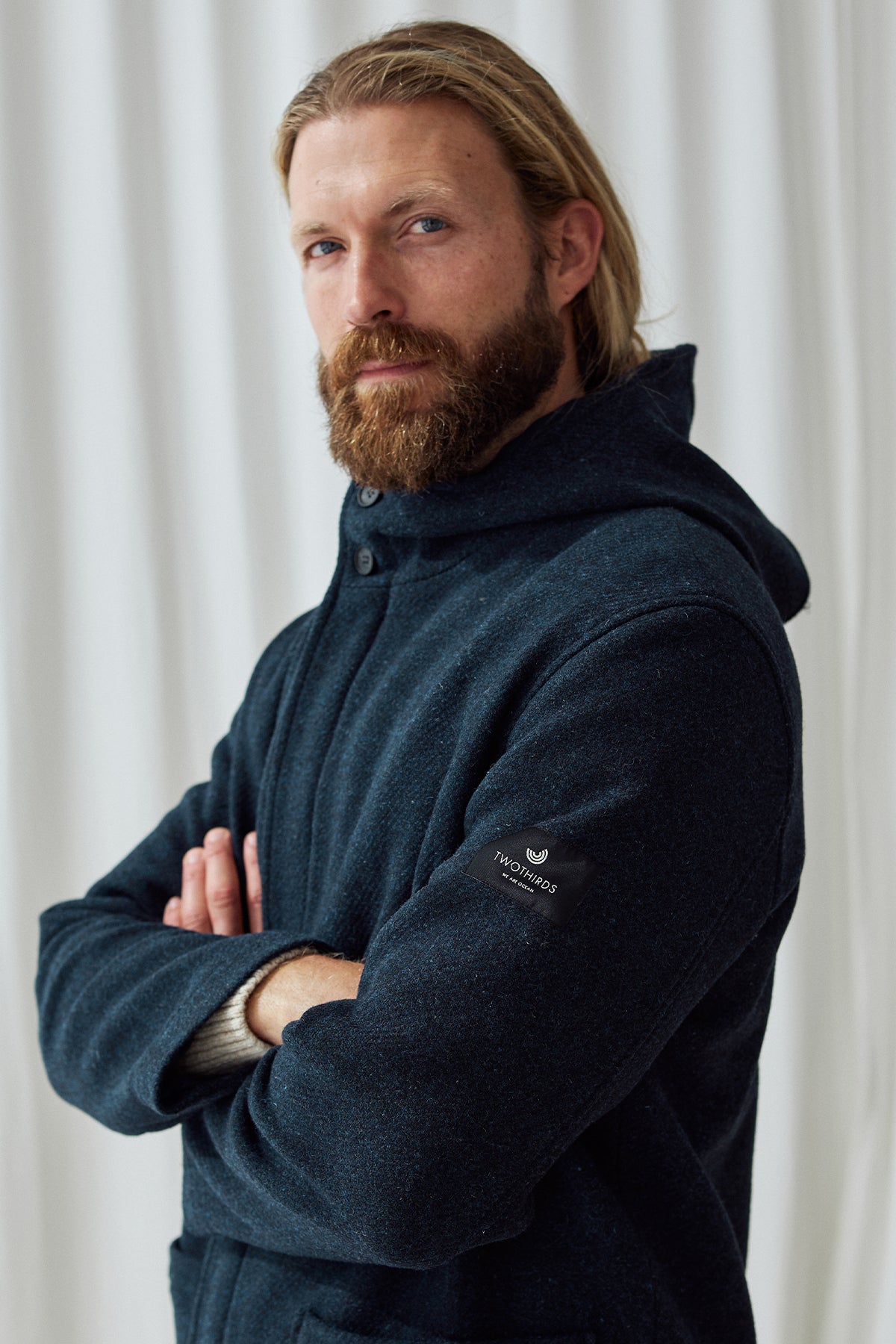 meta-preview, wool jacket with roomy pockets