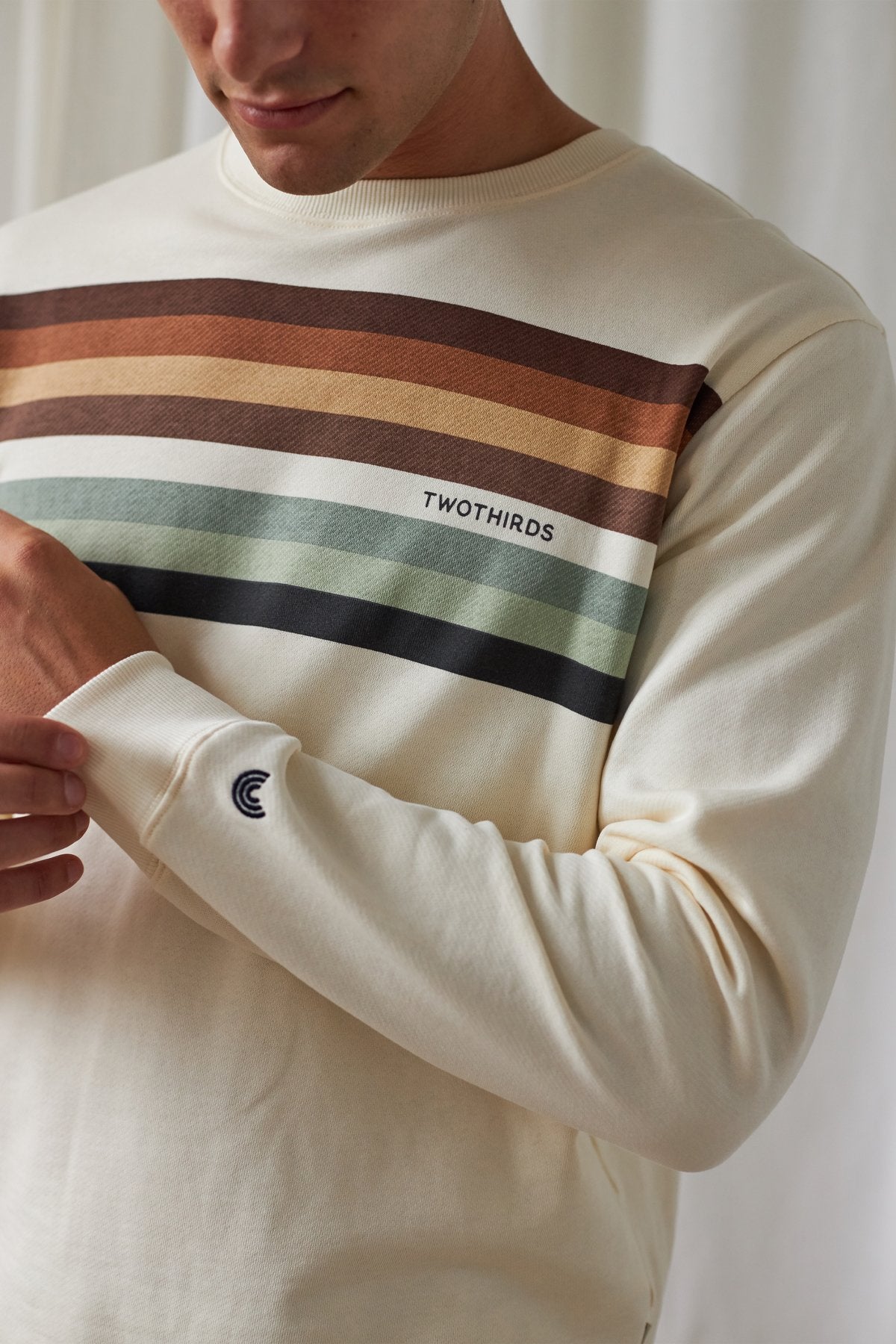 meta-preview, classic organic cotton striped sweater