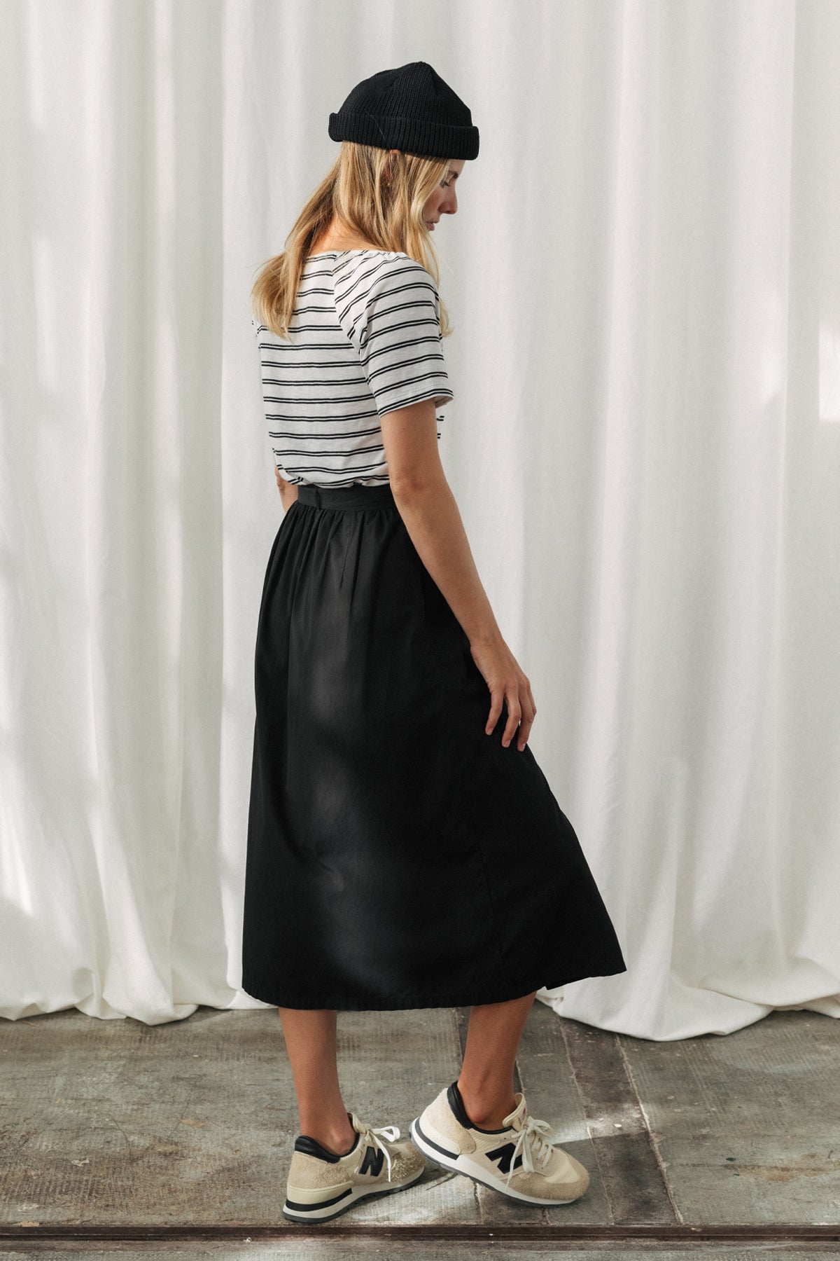 Neville - Black and White Stripes