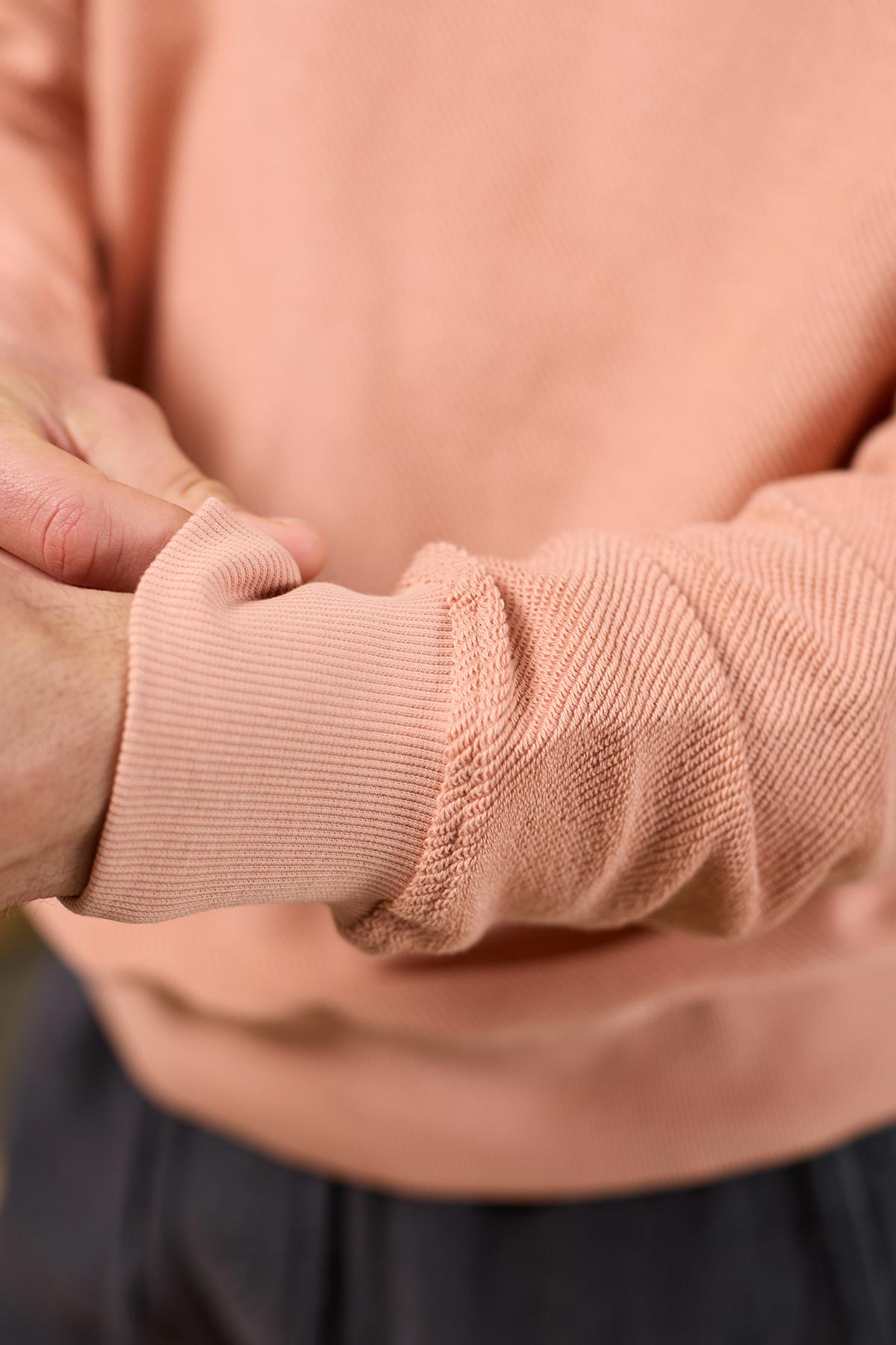 reverse fabric eco sweatshirt