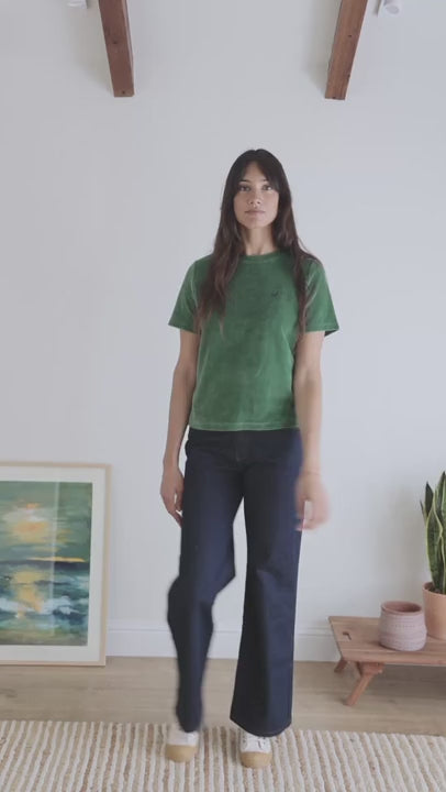 Vegan pickle green top