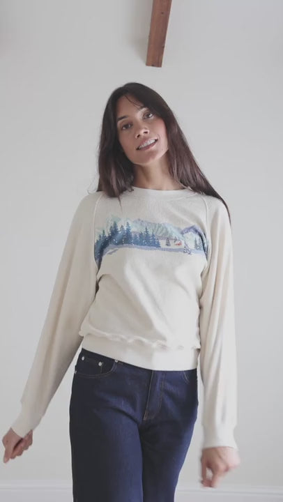 Eco-friendly holiday sweatshirt