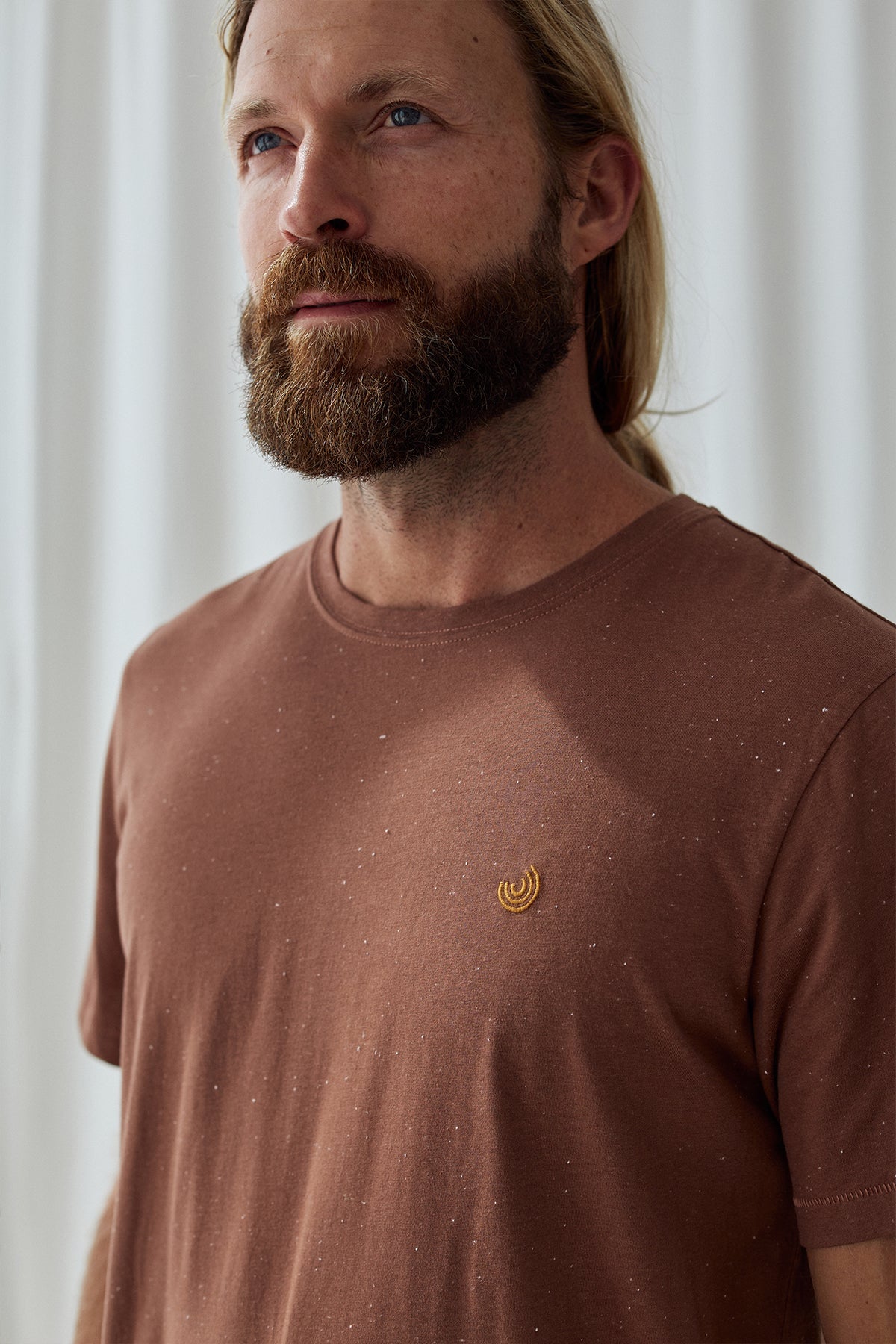 Eco-friendly brown fabric shirt