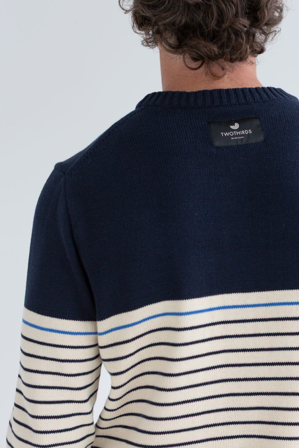 Ramla - Natural & Navy Stripes