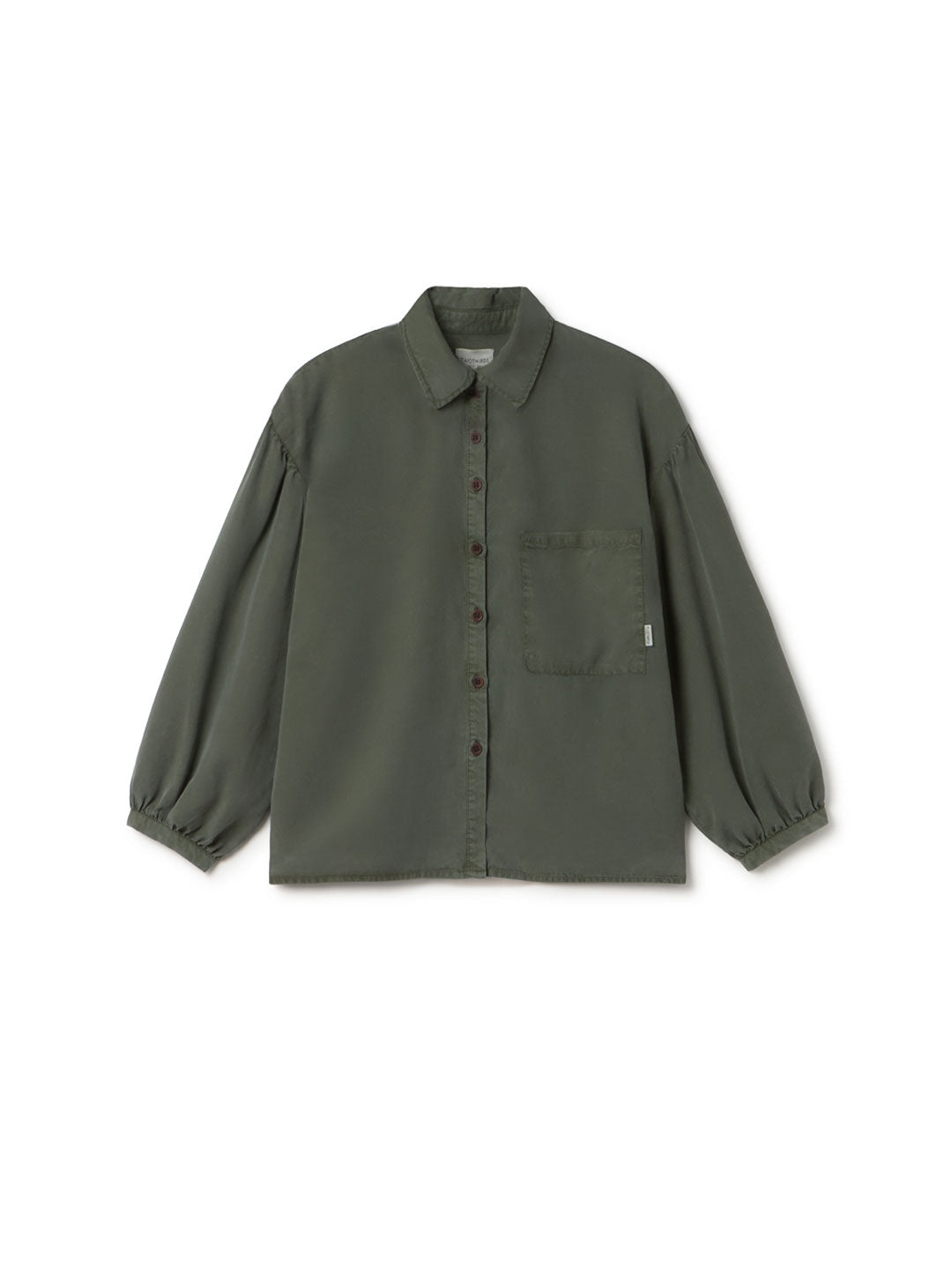 Dark green Lightweight shirt women front